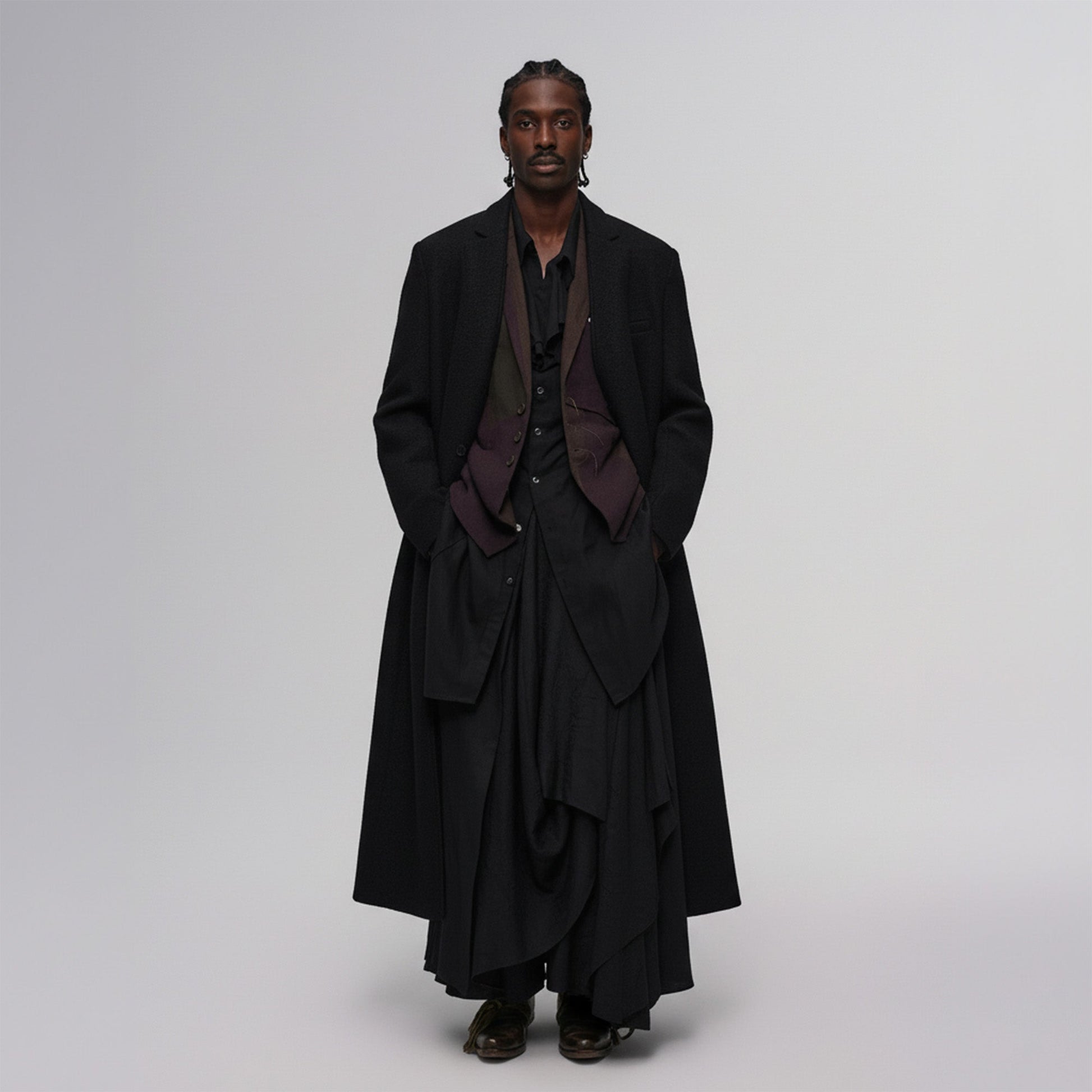 ILNya Nieternite Nifutur Essential Collarless Heavyweight Wool Coat-Jacket-S (0)(Preorder)-Free Shipping Leatheretro