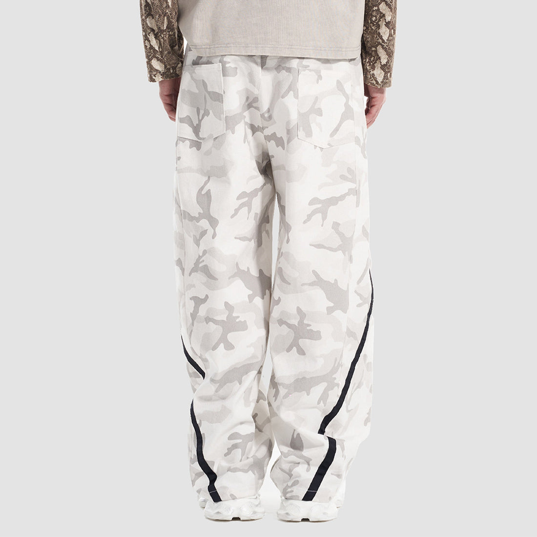 VANN VALRENCE Camo Double-Waist Wide-Leg Pants-Pants-S-Free Shipping Leatheretro