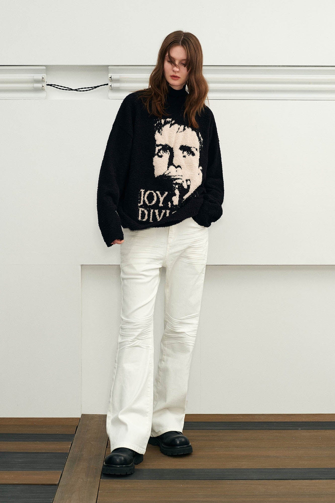 KREATE Pleated Straight-Leg Jeans-Jeans-S-Free Shipping Leatheretro