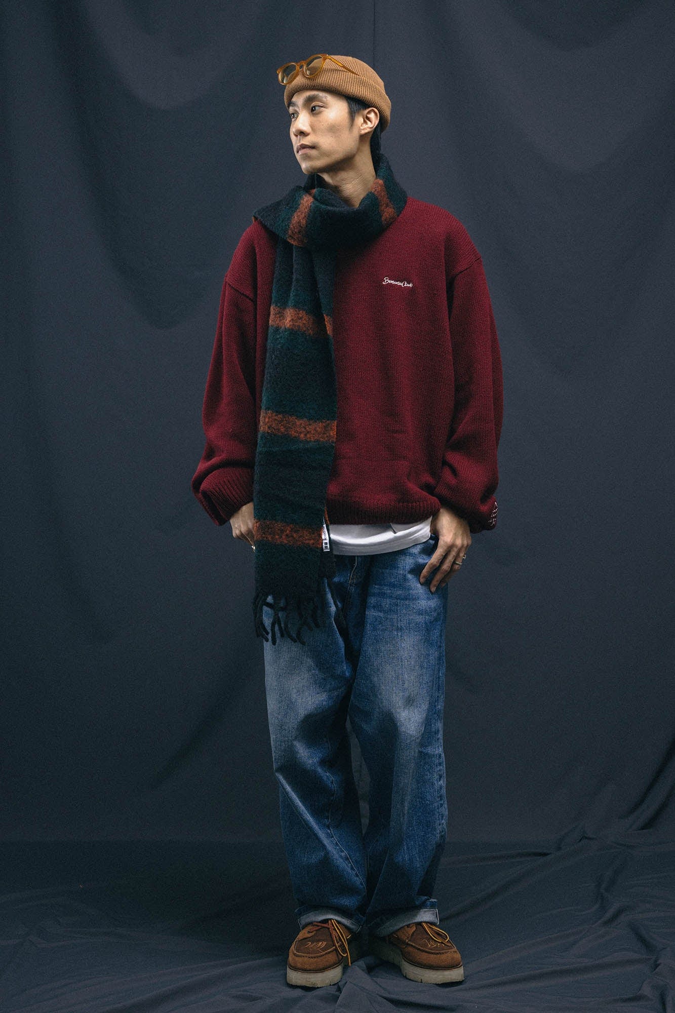 BANANA CLUB Christmas Pullover Sweater-Sweater-XS-Red-Free Shipping Leatheretro