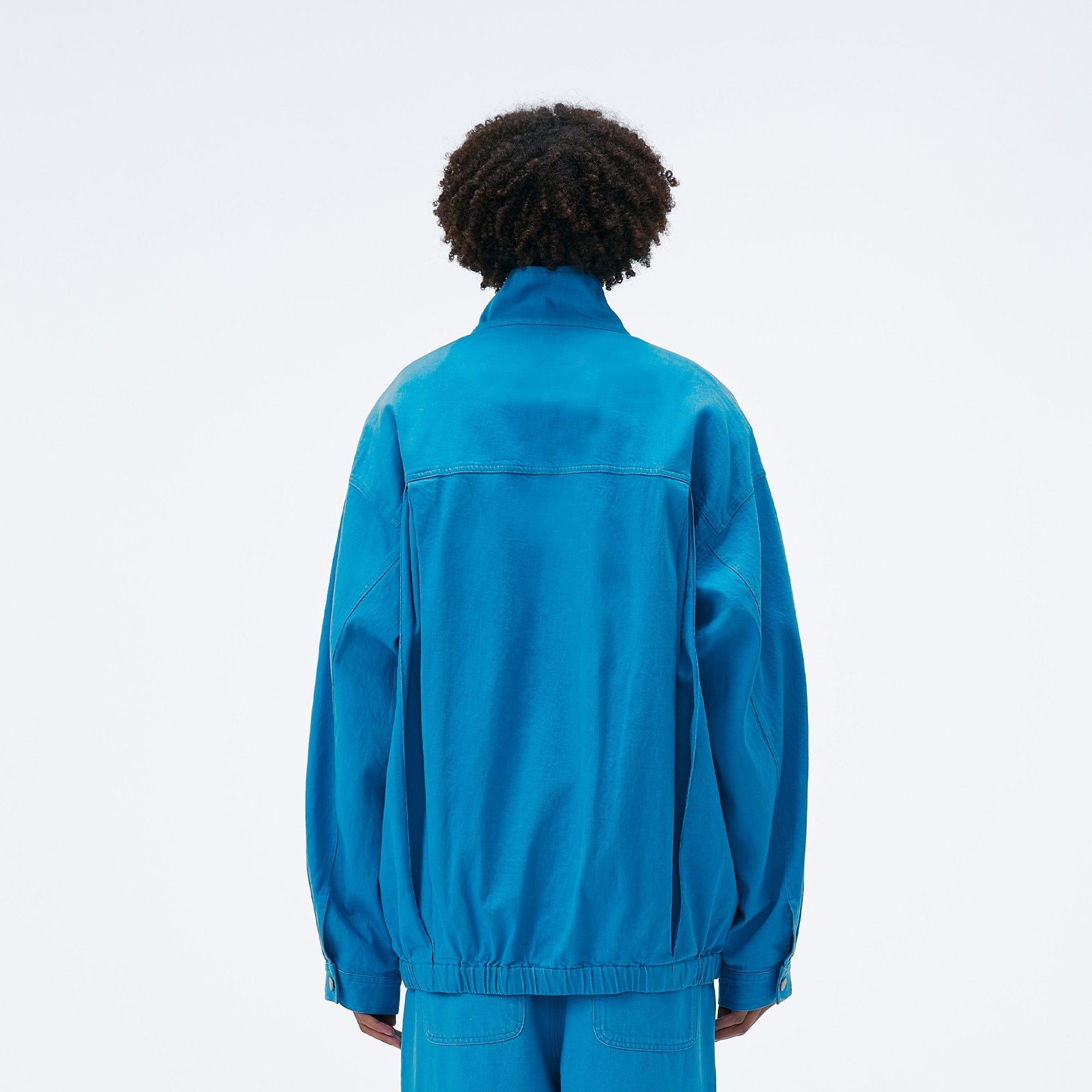 VANN VALRENCE Utility Pockets Denim Drawstring Oversized Jacket-Jacket-S-Free Shipping Leatheretro