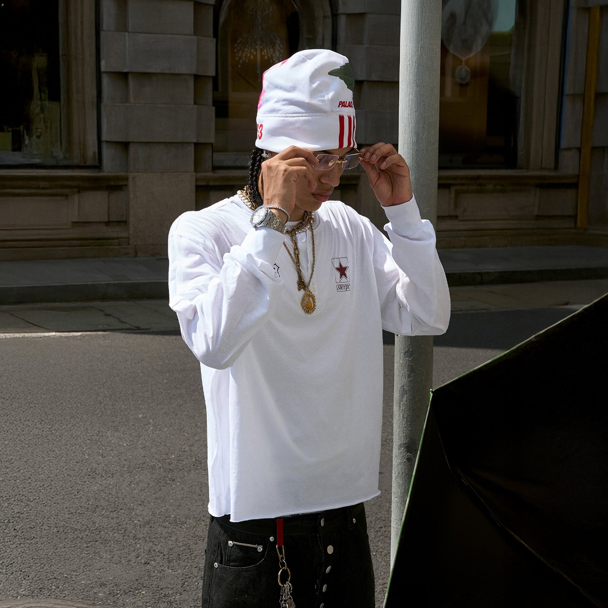 STEEPC Layered Henley Pearl-Star Long-Sleeve Tee-L/S Tee-S (1)-Free Shipping Leatheretro