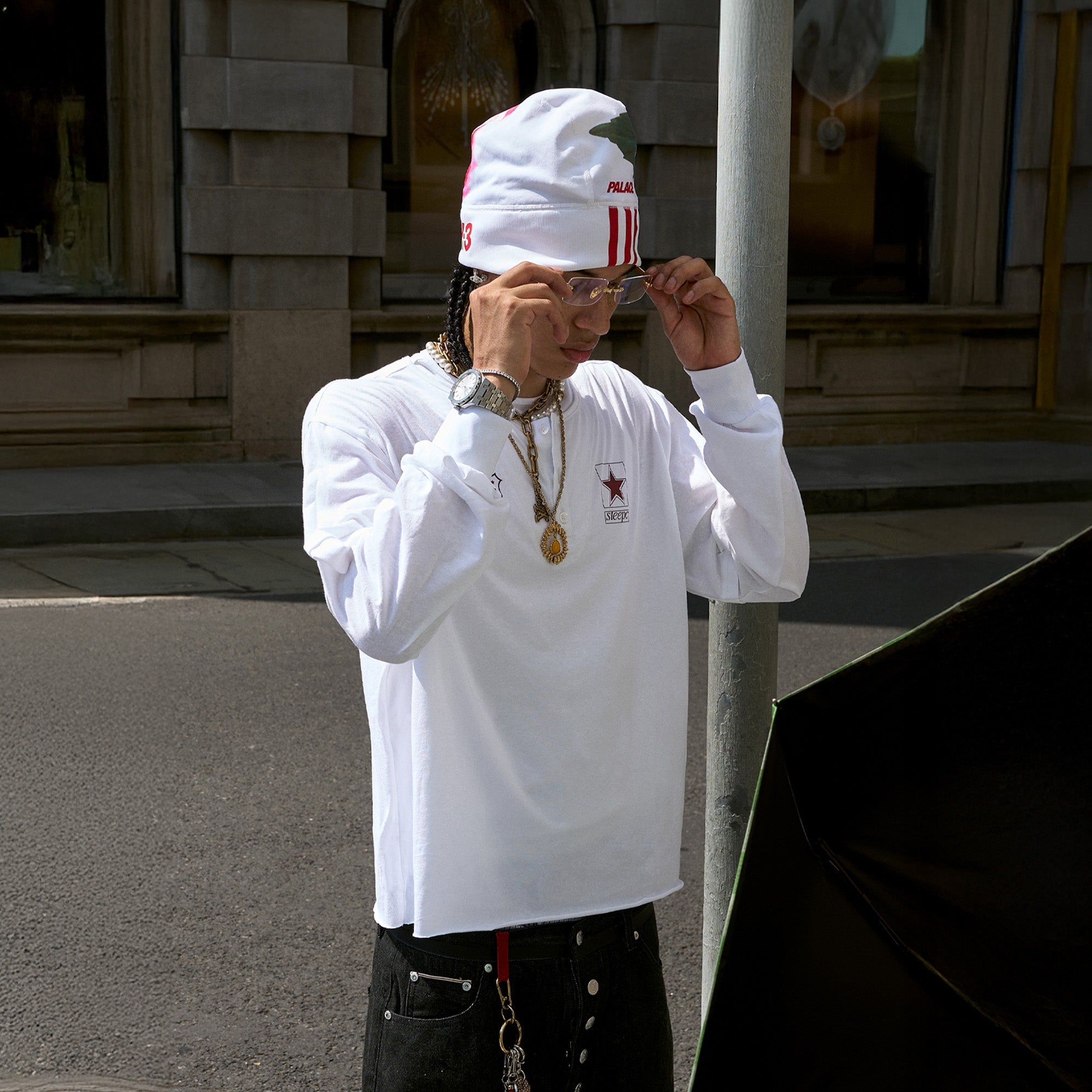 STEEPC Layered Henley Pearl-Star Long-Sleeve Tee-L/S Tee-S (1)-Free Shipping Leatheretro