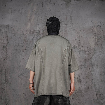 UNDERWATER Wasteland Devil Structure T-Shirt Grey-T Shirt-S-Free Shipping Leatheretro