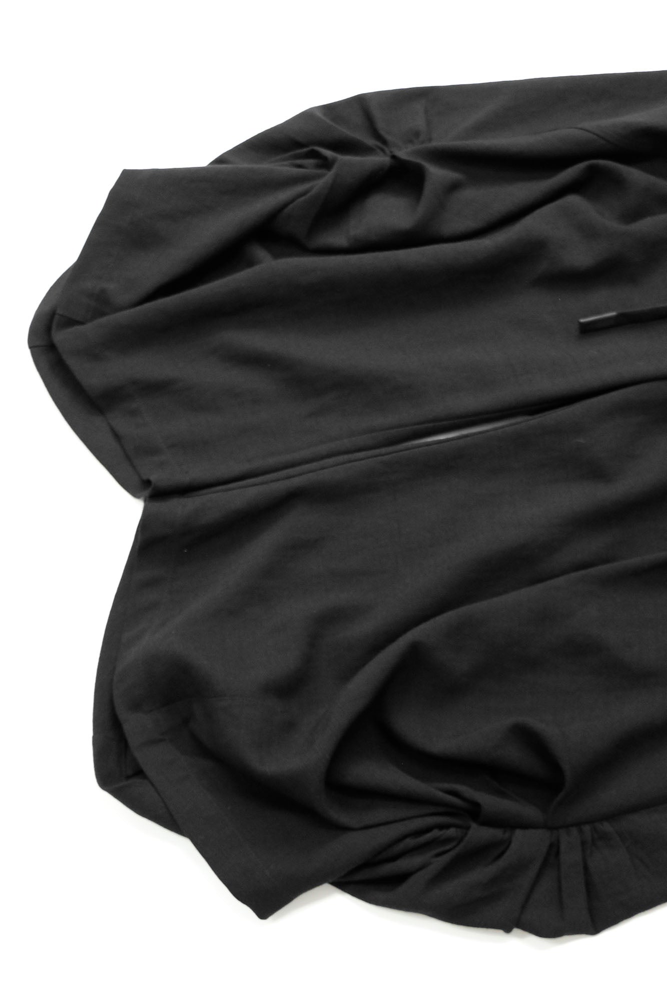 RELABEL Ruched Tencel-Acetate Oversized Shorts-Shorts-XS-Black-Free Shipping Leatheretro