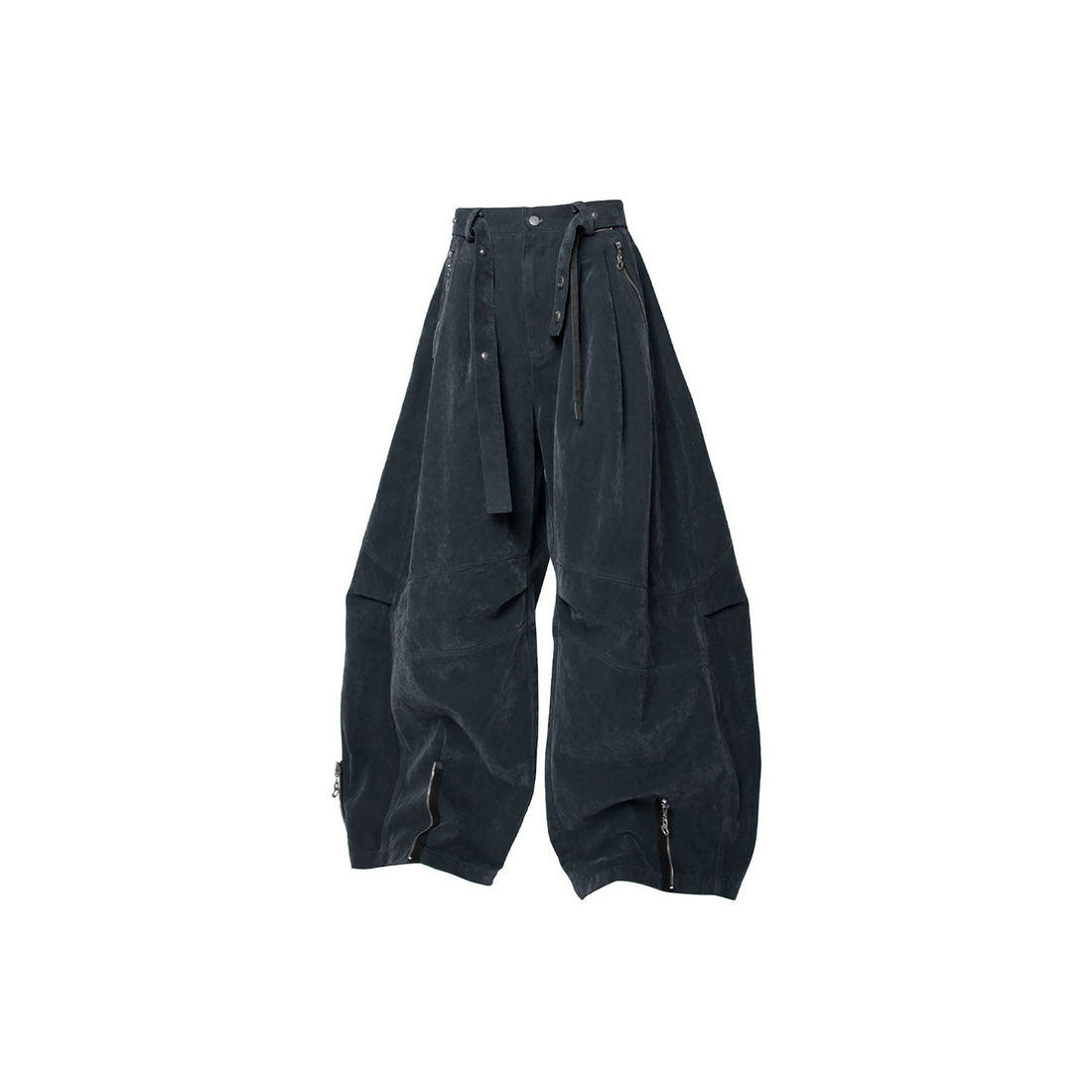 RELABEL Velour Zip-Hem Oversized Jeans-Jeans-XS-Free Shipping Leatheretro