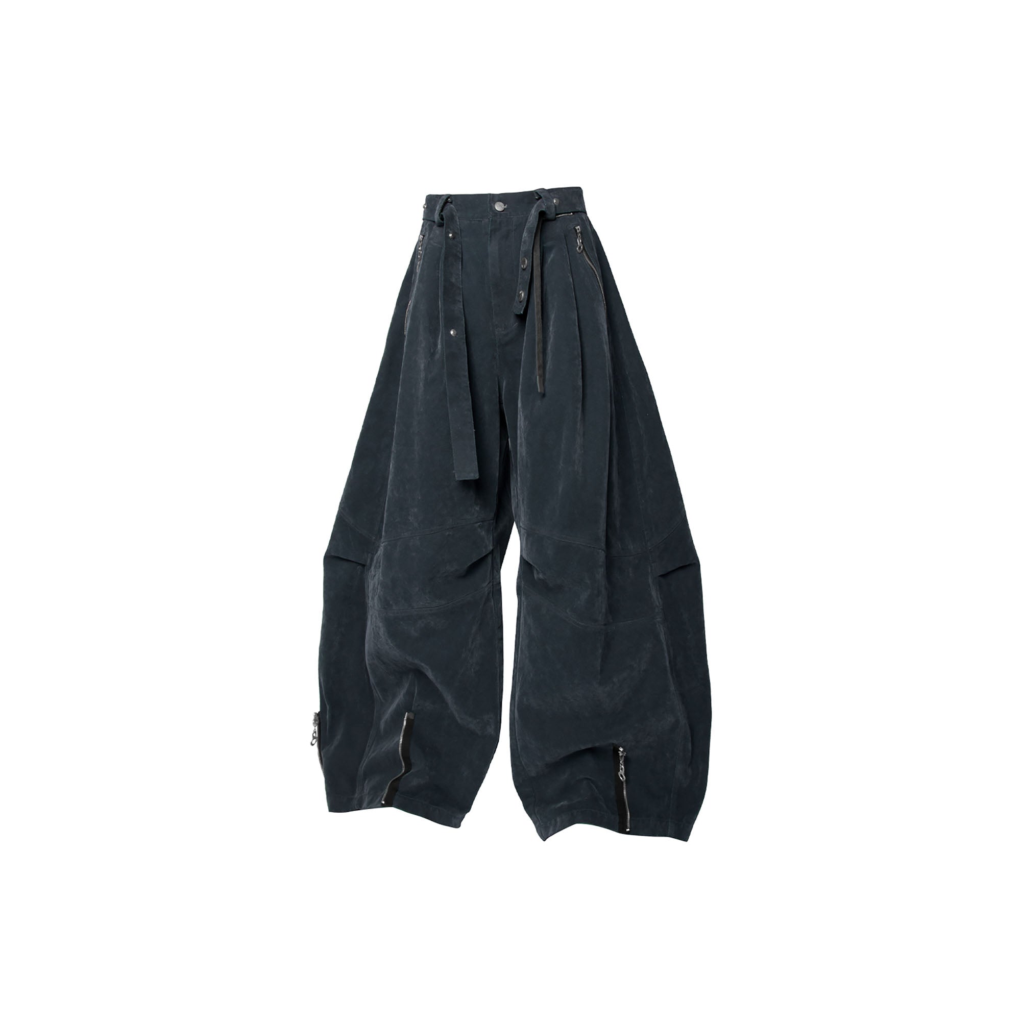 RELABEL Velour Zip-Hem Oversized Jeans-Jeans-XS-Free Shipping Leatheretro