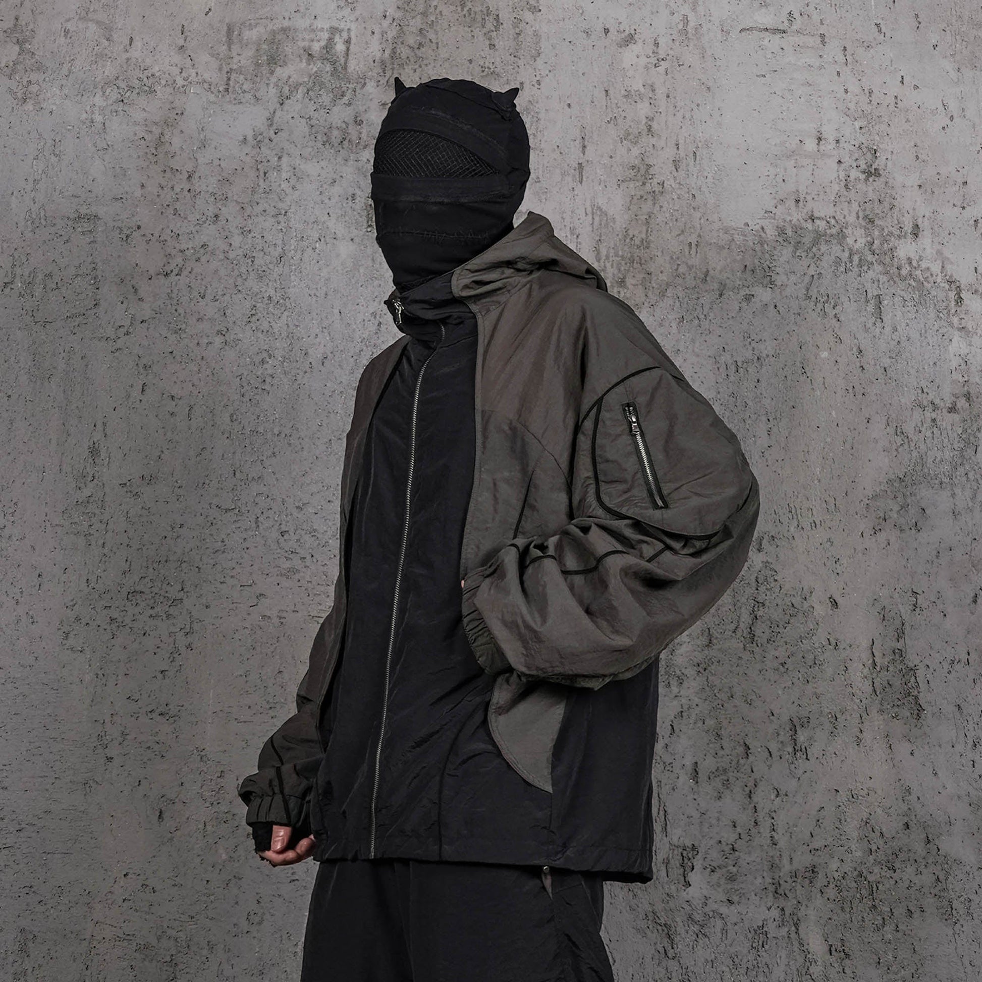 UNDERWATER Wasteland Deconstructed Windbreaker-Jacket-S-Free Shipping Leatheretro