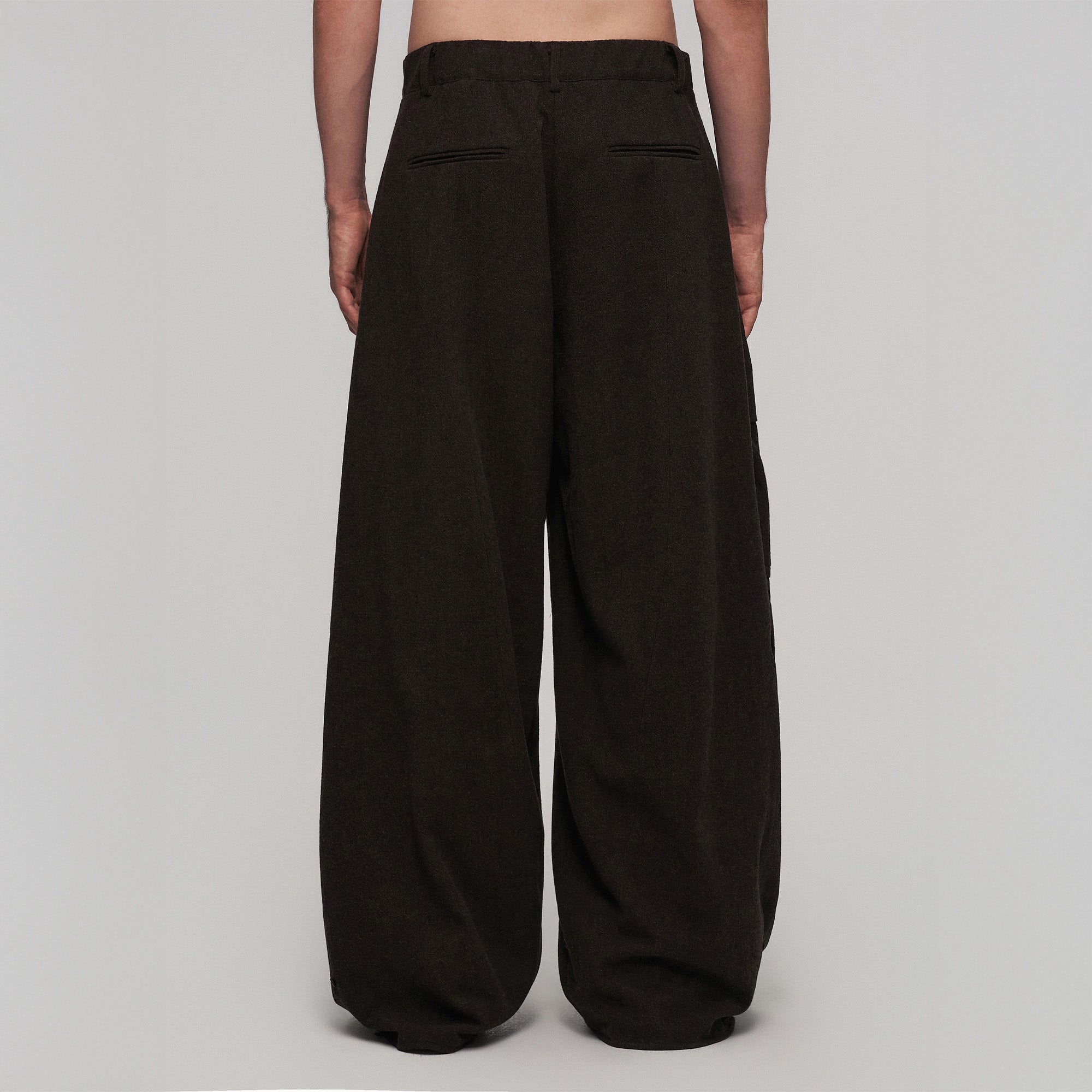 ILNya Nieternite Nifutur Minimal Wool-Blend Big-Pocket Wide-Leg Pants-Pants-S (0)(Preorder)-Free Shipping Leatheretro