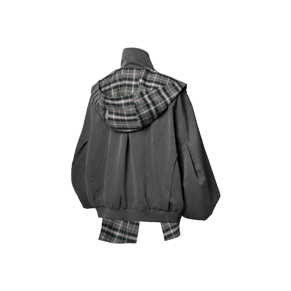 RELABEL Detachable Plaid Hooded Jacket-Jacket-XS-Free Shipping Leatheretro