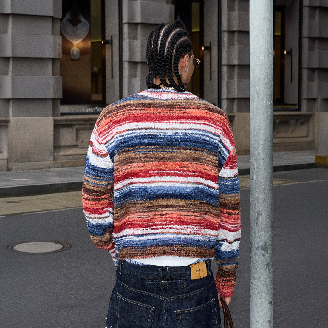 STEEPC Gradient Heartpatch Boxy Cardigan-Sweater-S (1)-Free Shipping Leatheretro