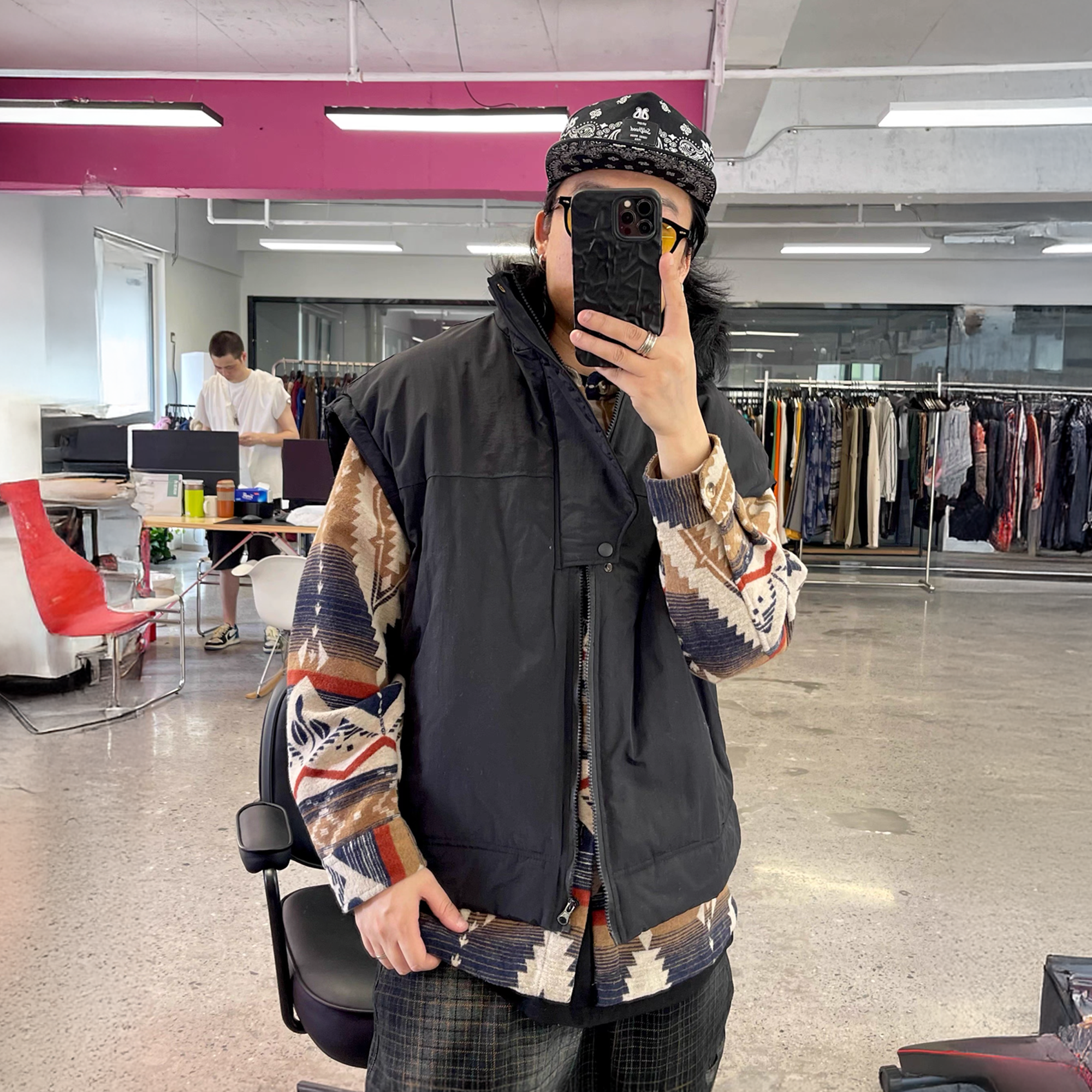 ME DA IGUAL Asym Placket Waterproof Vest-Vest-M-Coffee-Free Shipping Leatheretro