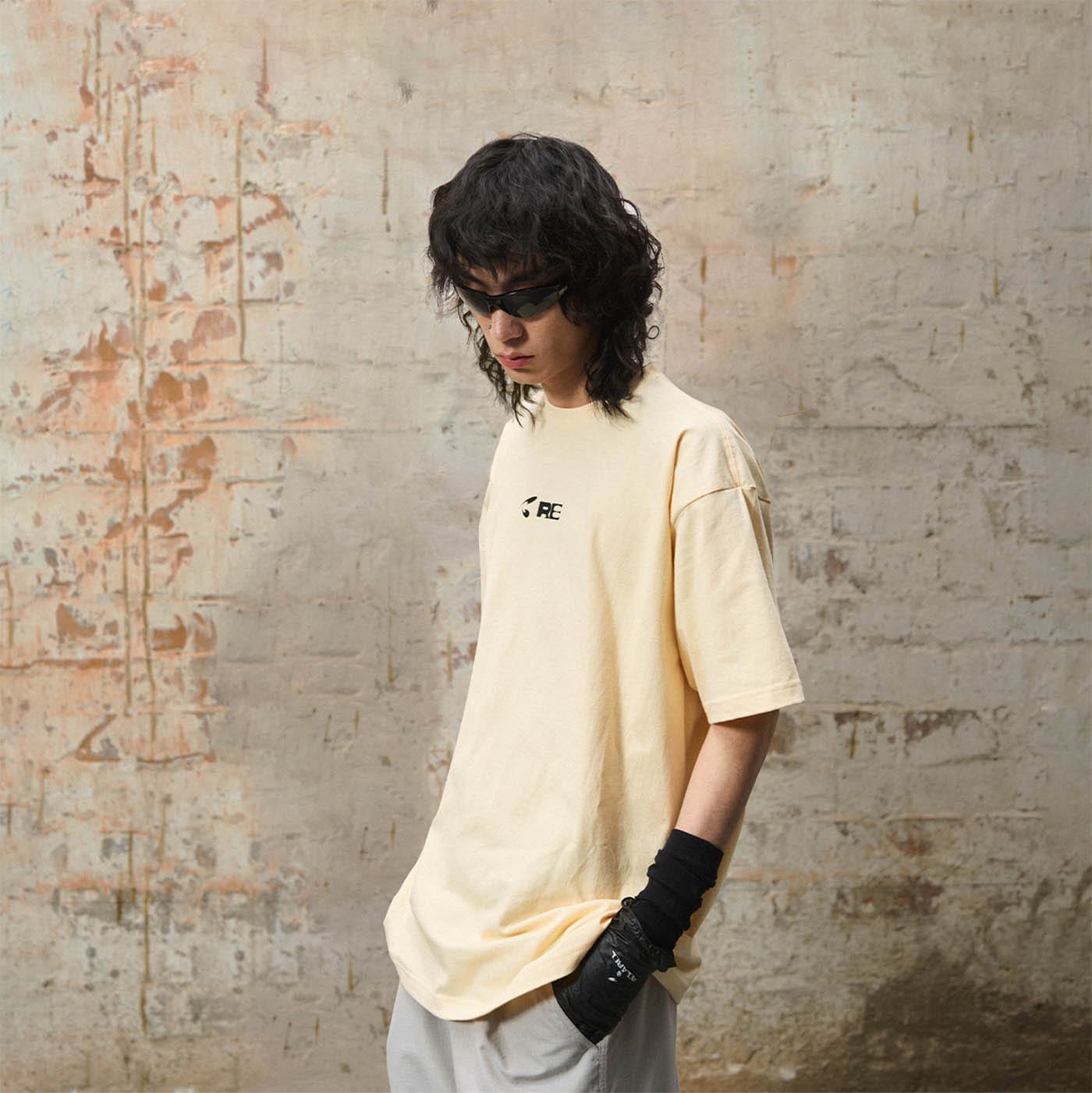 RELABEL Auxiliary Graphics T-Shirt-T Shirt-S-Free Shipping Leatheretro