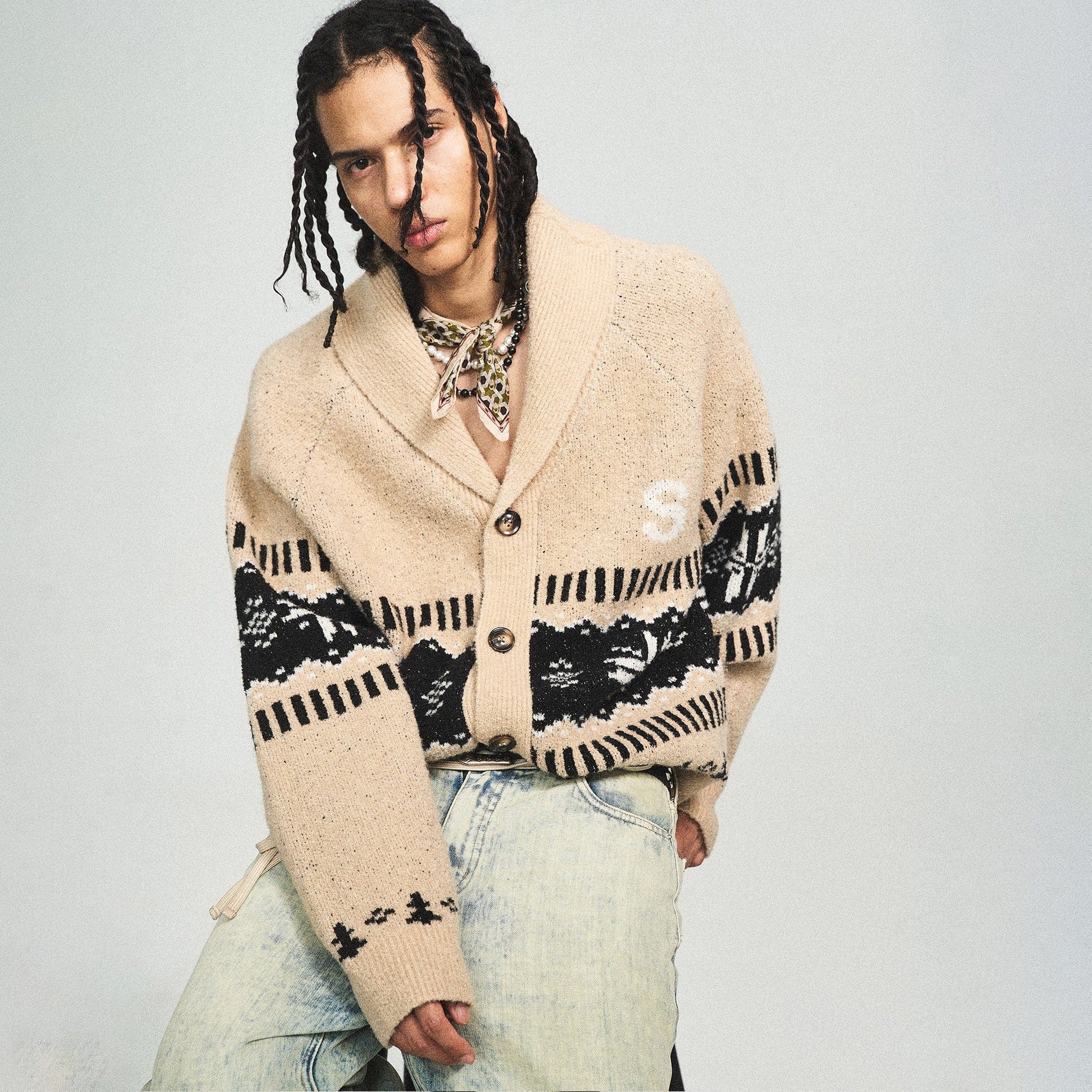 STEEPC Classic Knitted Cardigan-Jacket-S-Free Shipping Leatheretro
