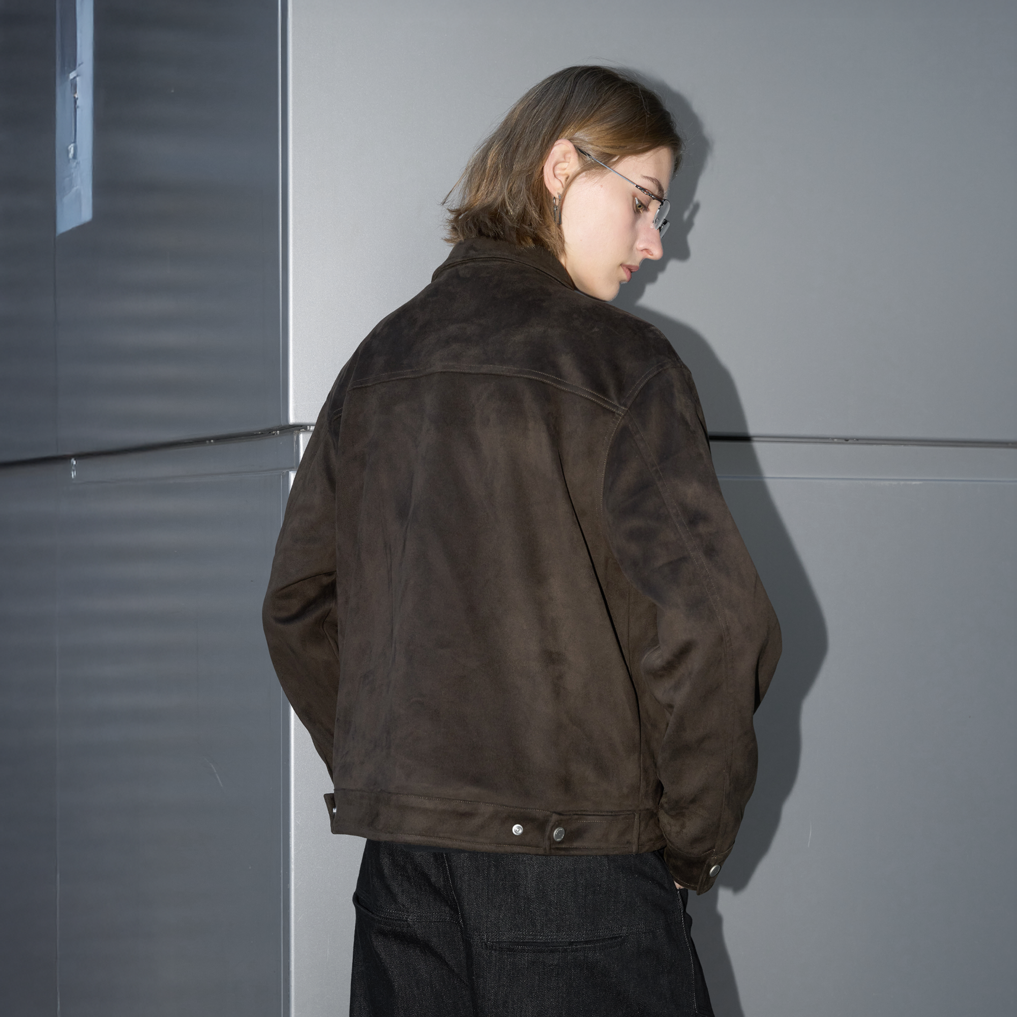 LABELROOM Minimal Faux-Suede Jacket