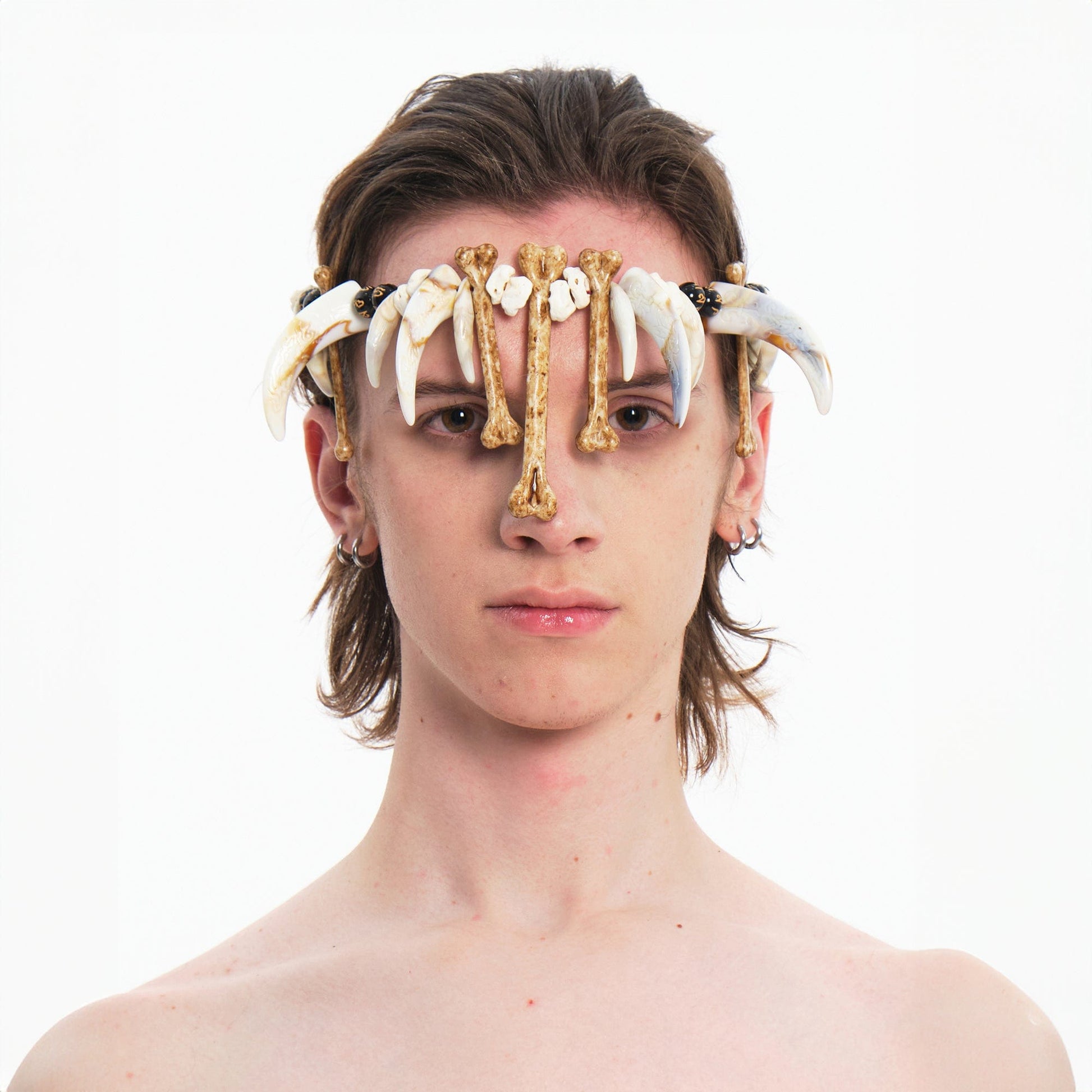 EMBRYO Bone&Tooth Adjustable Tribal Necklace-Necklace-One Size-Free Shipping Leatheretro