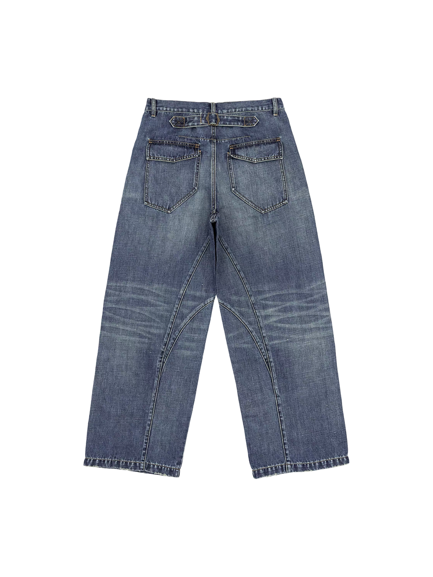 IN EXISTENCE Washed Relaxed Straight Jeans-Jeans-XS (0)-Free Shipping Leatheretro