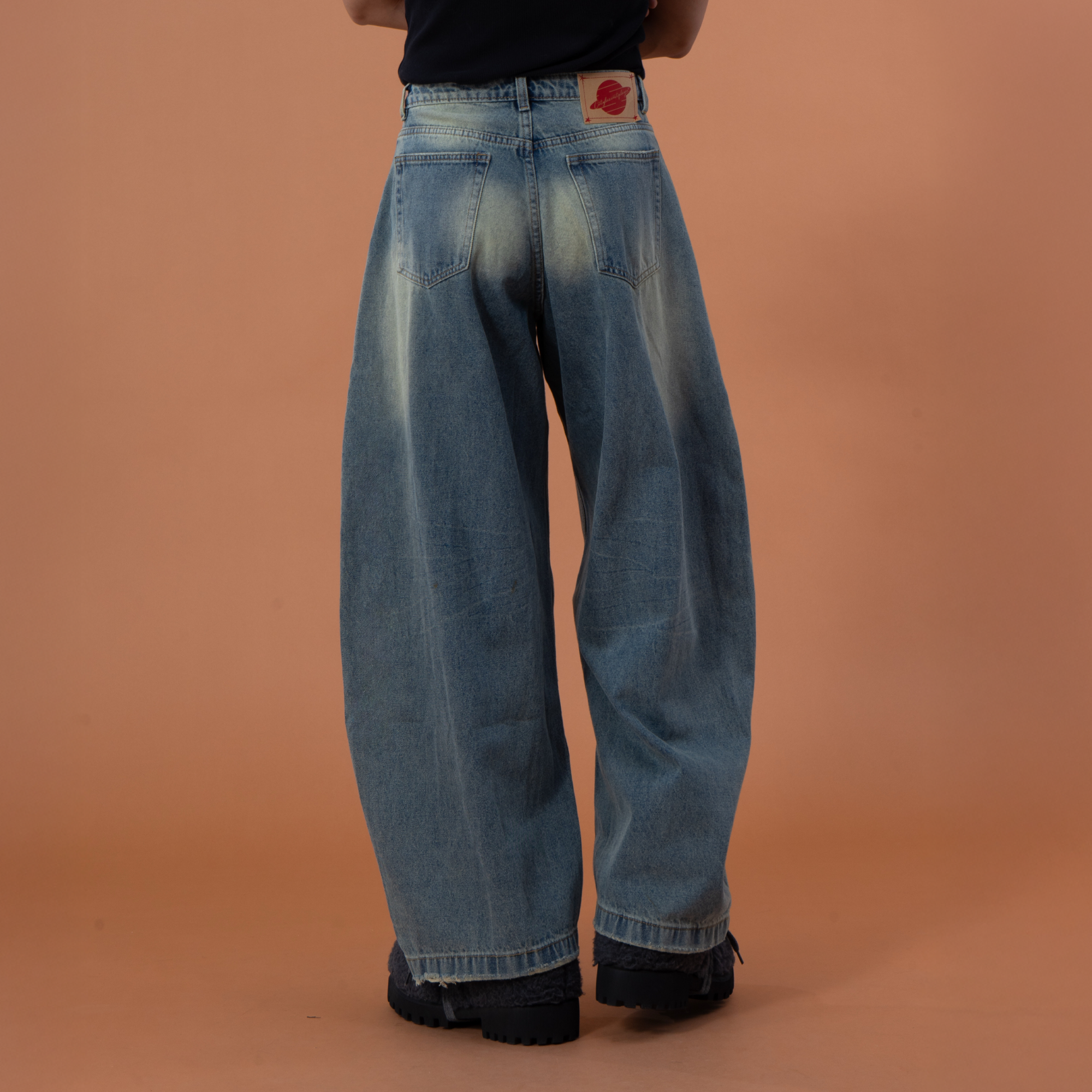 CLP Retro Washed Barrel Jeans-Jeans-M-Free Shipping Leatheretro