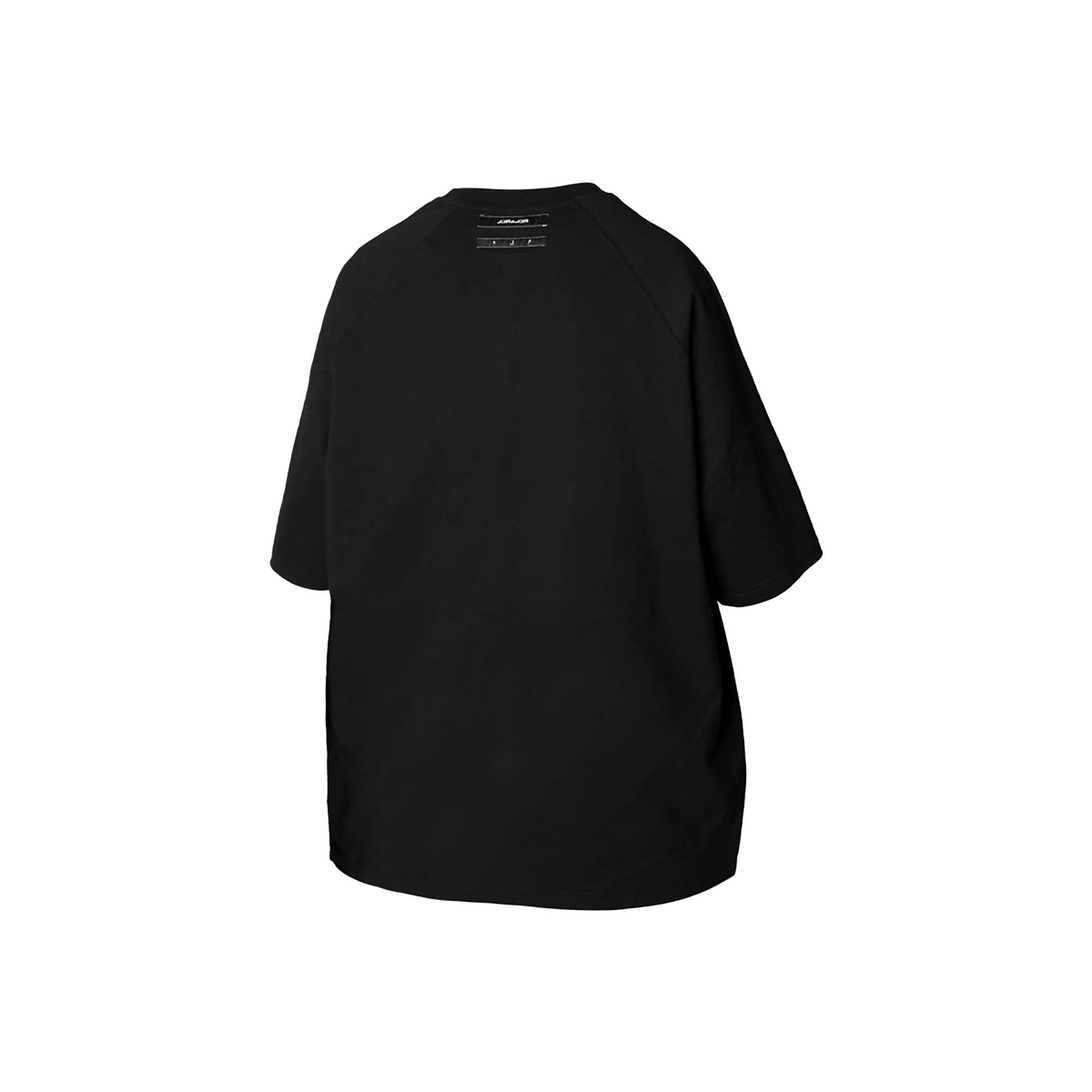 RELABEL Raglan Mid-Sleeve Oversized Tee-T Shirt-XS-Black-Free Shipping Leatheretro