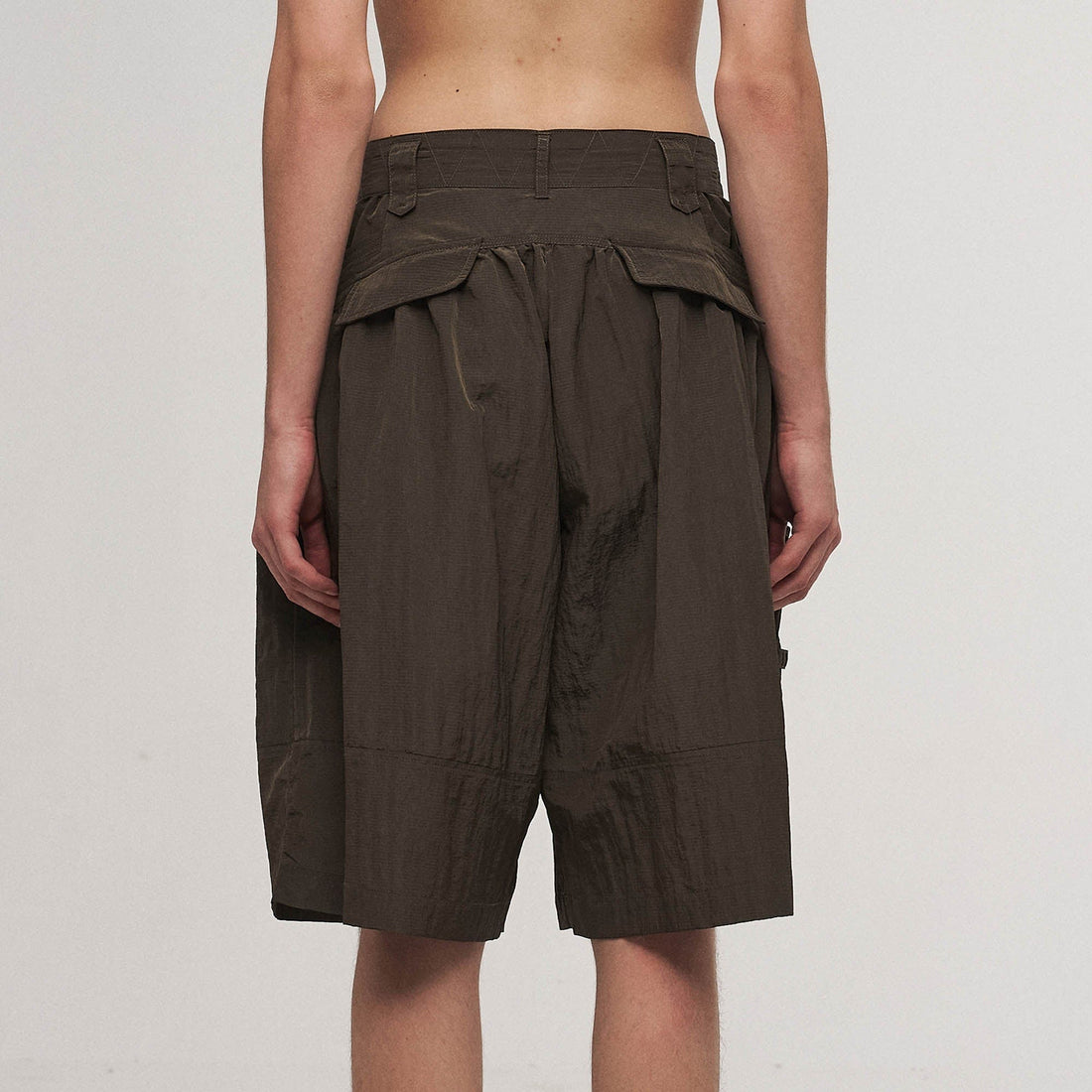 ILNya Nieternite Nifutur Multi-Pocket Crinkled Oversized Shorts-Shorts-S(0)-Free Shipping Leatheretro