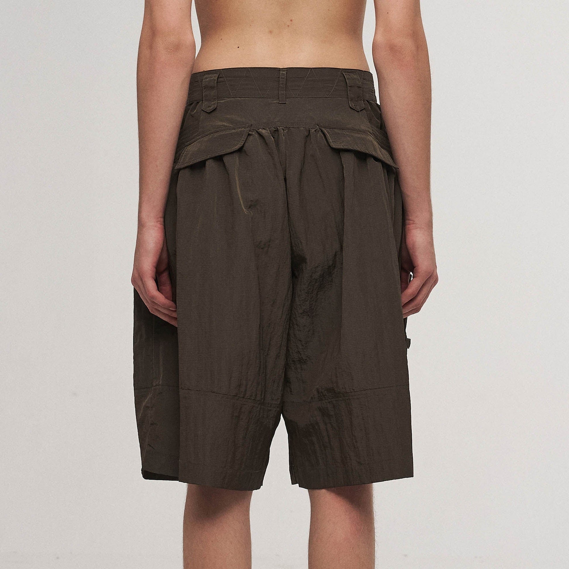 ILNya Nieternite Nifutur Multi-Pocket Crinkled Oversized Shorts-Shorts-S(0)-Free Shipping Leatheretro