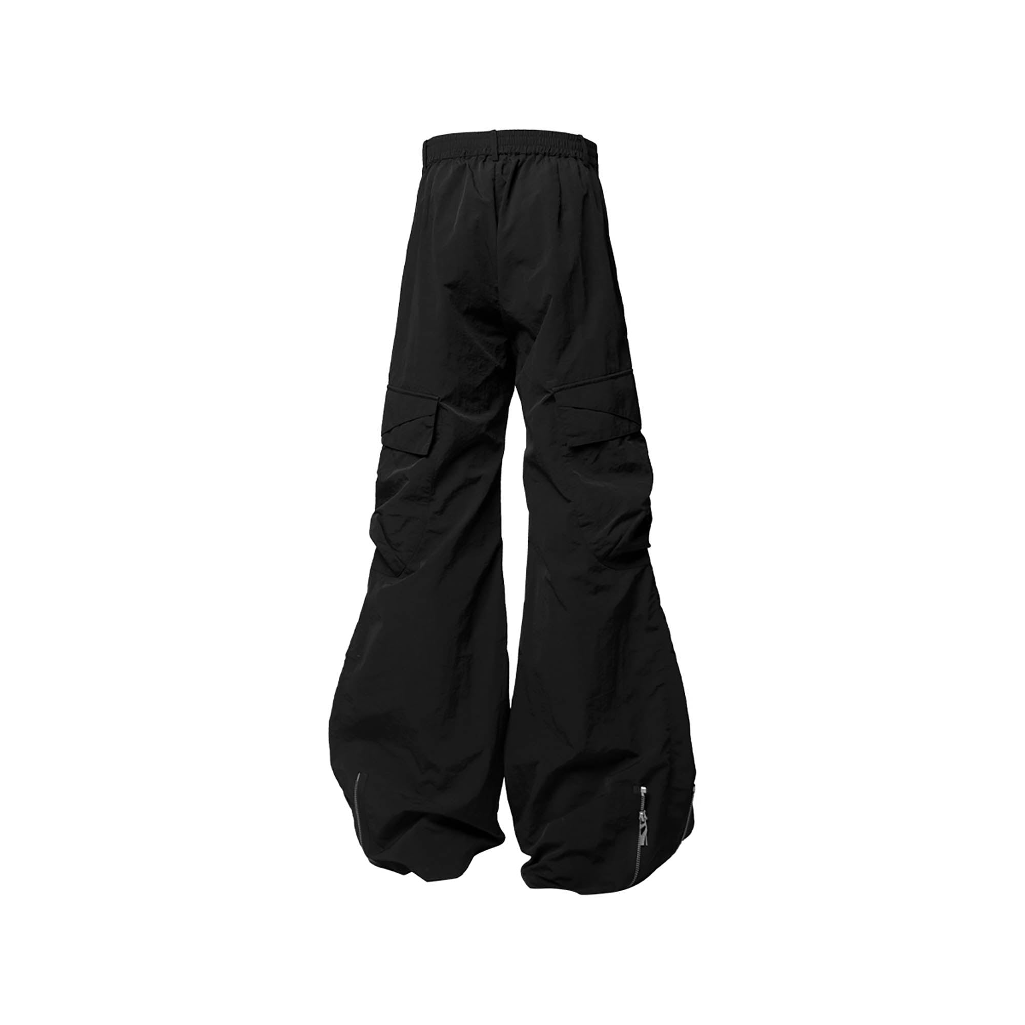 RELABEL Flared Multi-Zip Cargo Pants-Pants-S-Free Shipping Leatheretro