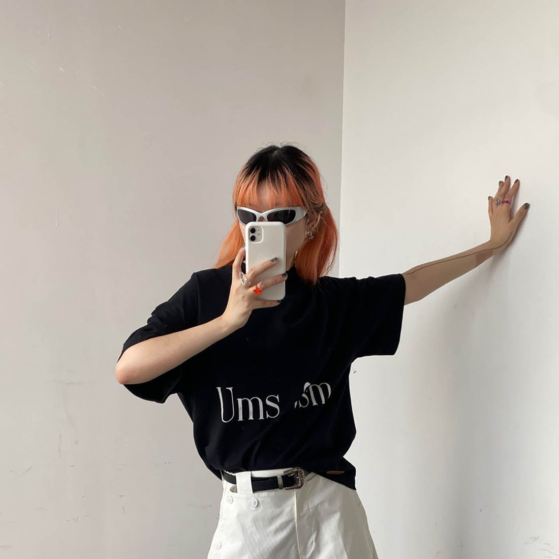 UMAMIISM Essential Oversized LOGO T-Shirt (Only Size L Left)-T Shirt-XS-Free Shipping Leatheretro