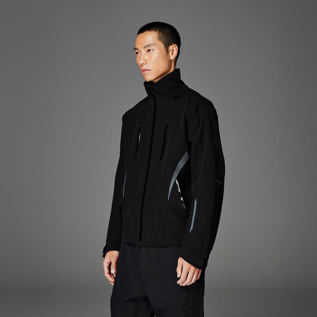 CATSSTAC Reflective Panels Tech Windbreaker Hooded Jacket-Jacket-M-Free Shipping Leatheretro