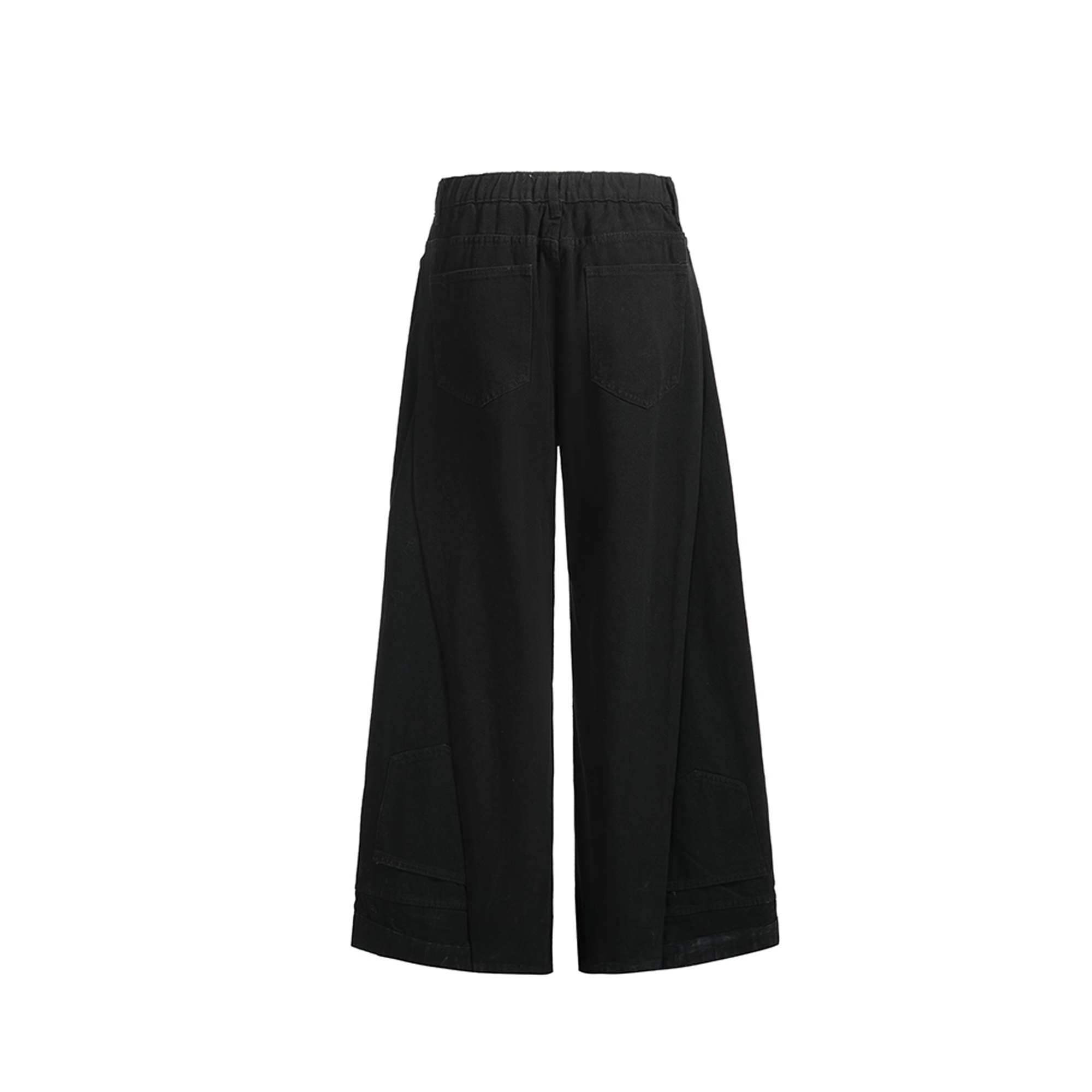 NOTHINGNESS WORLD Four-Stripe Wide-Leg Sweatpants-Pants-S-Black-Free Shipping Leatheretro