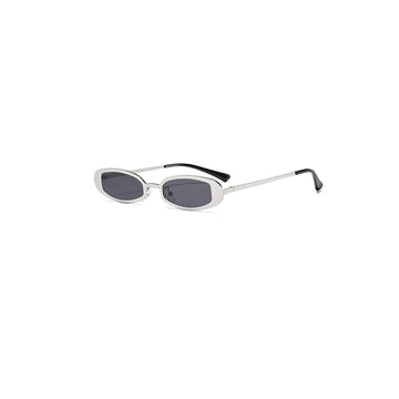 DAMAGE ASIA Silver Framed Sunglasses-Sunglasses-One Size-Black-Free Shipping Leatheretro