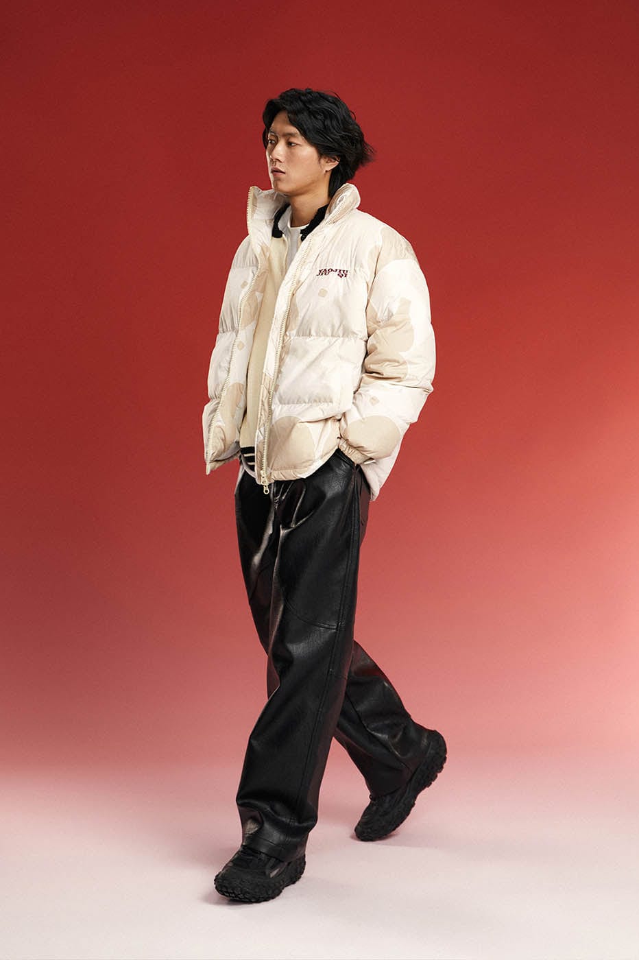 1997 POSTOFFICE Spliced Faux Leather Pants-Pants-S-Black-Free Shipping Leatheretro