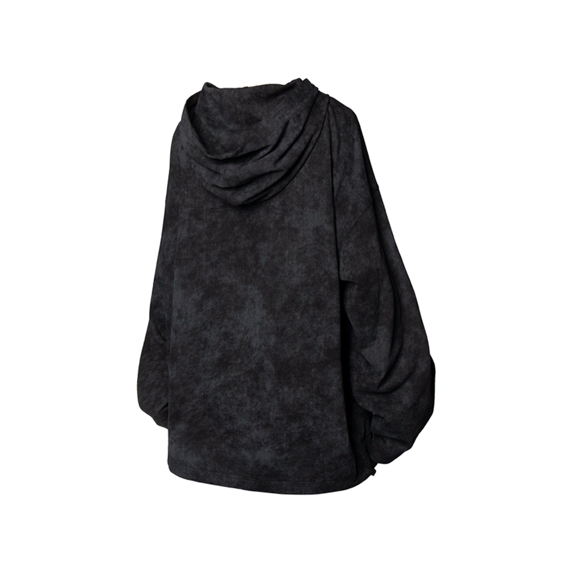 RELABEL Butterfly Buttoned Faded Hoodie-Hoodie-S-Dark Grey-Free Shipping Leatheretro