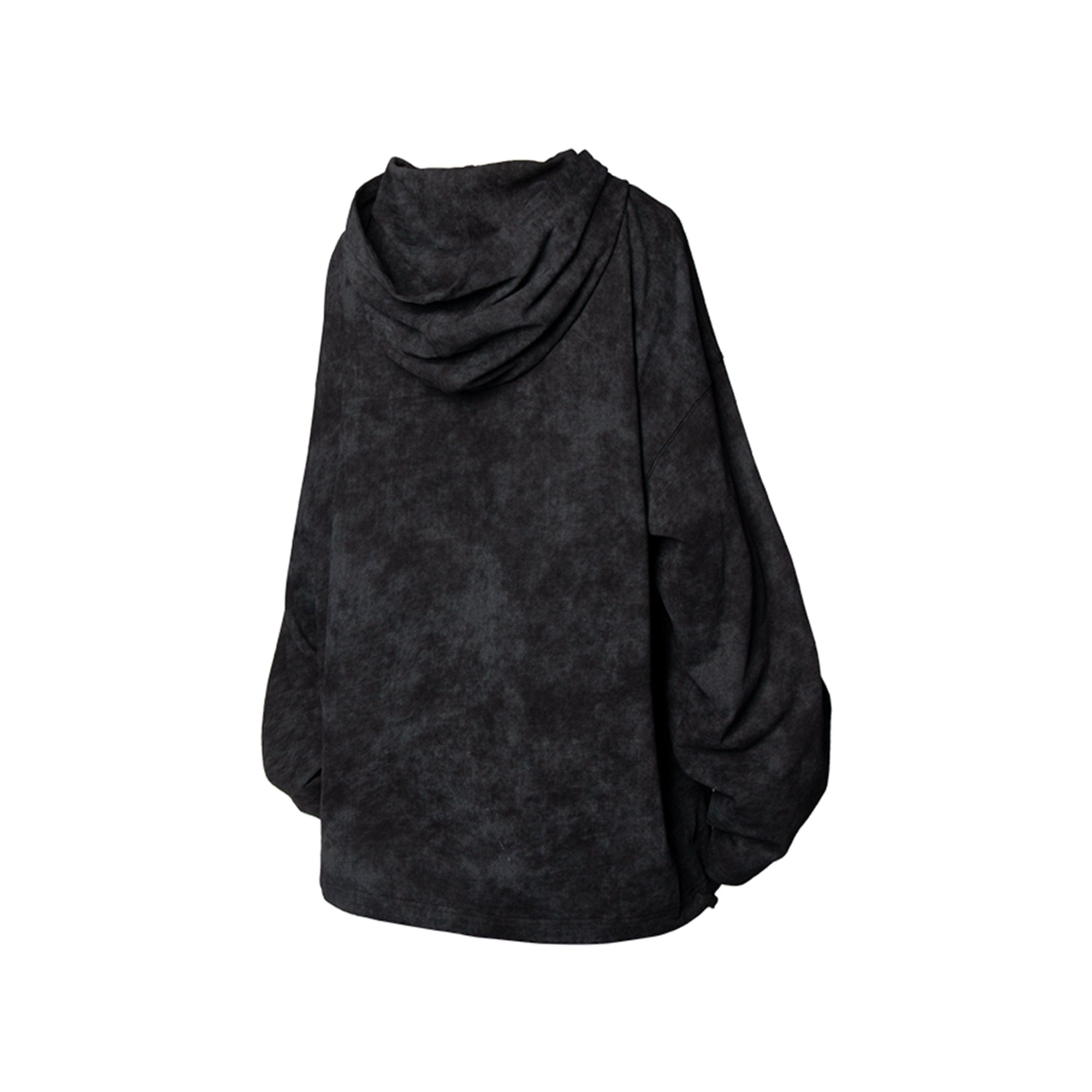 RELABEL Butterfly Buttoned Faded Hoodie-Hoodie-S-Dark Grey-Free Shipping Leatheretro