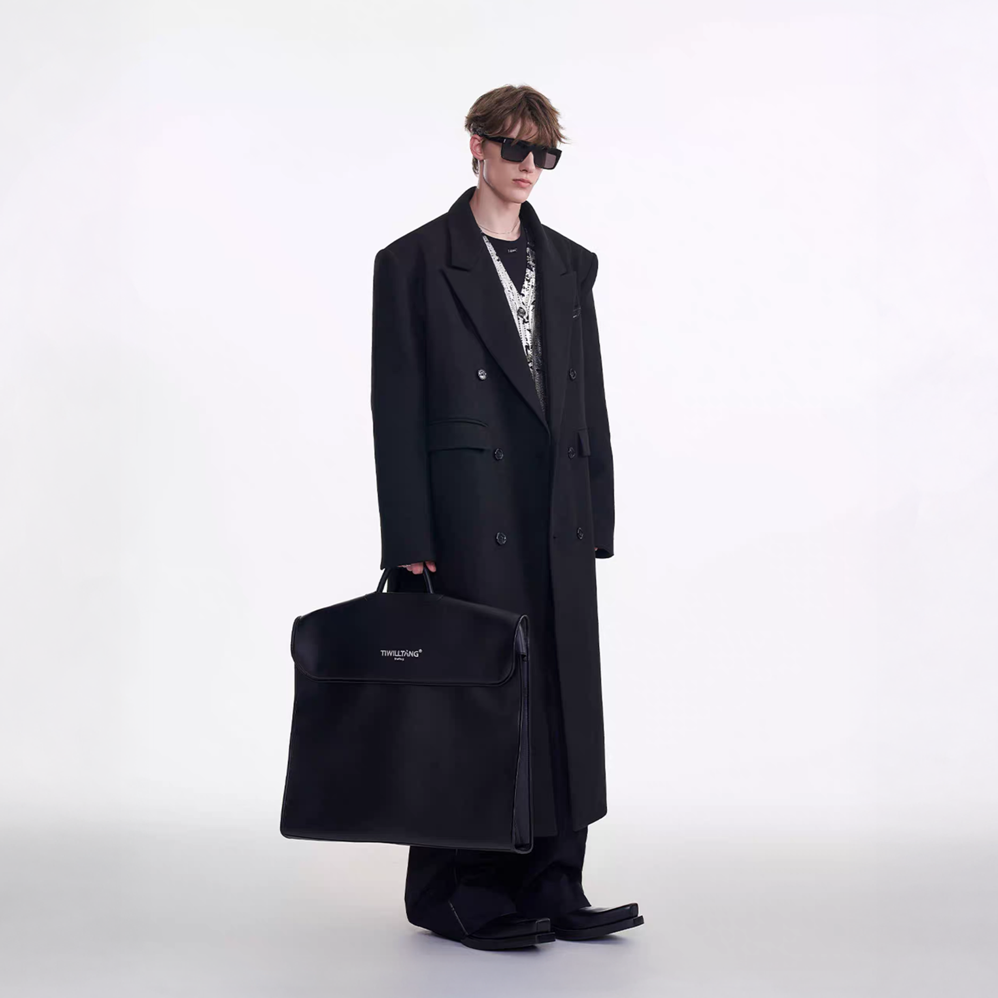 TIWILLTANG Modern Maxi Wool Coat