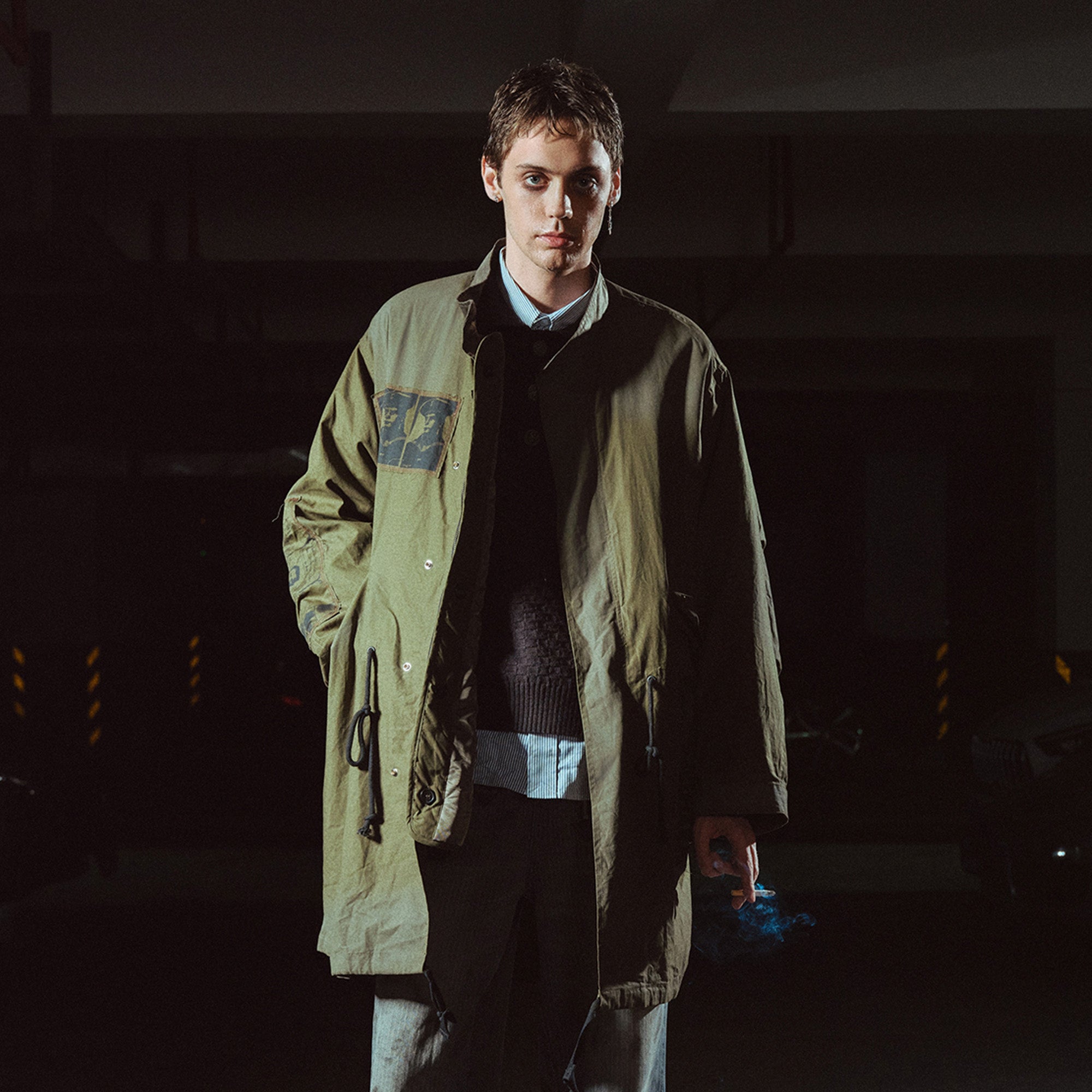 RICHILL Detachable Inner Liner Patch Parka-Jacket-S-Free Shipping Leatheretro