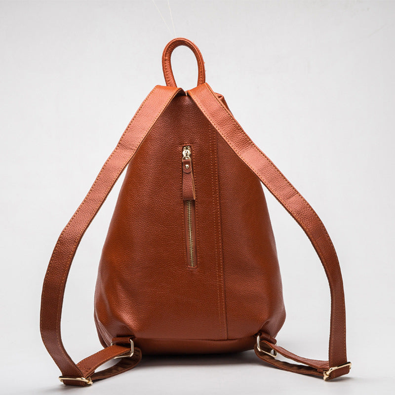 Genuine Leather Women's Backpack-Backpack-burgundy-Free Shipping Leatheretro