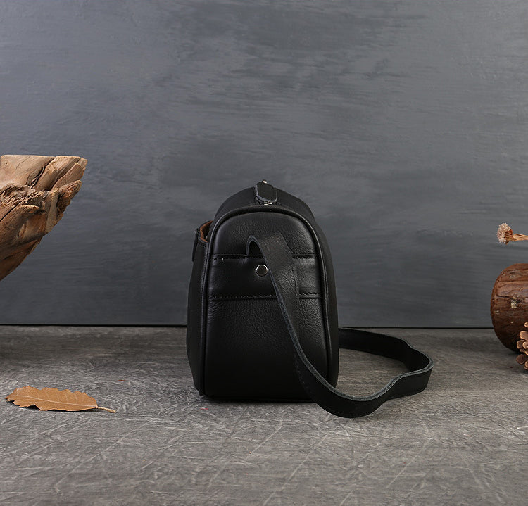 Handmade Top-Grain Leather Crossbody Bag for Women-Brown-Free Shipping Leatheretro