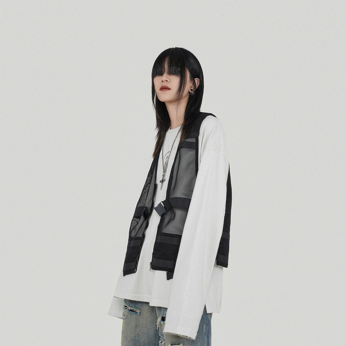 UNDERWATER Urban Tactical Mesh Vest-Jacket-S-Free Shipping Leatheretro