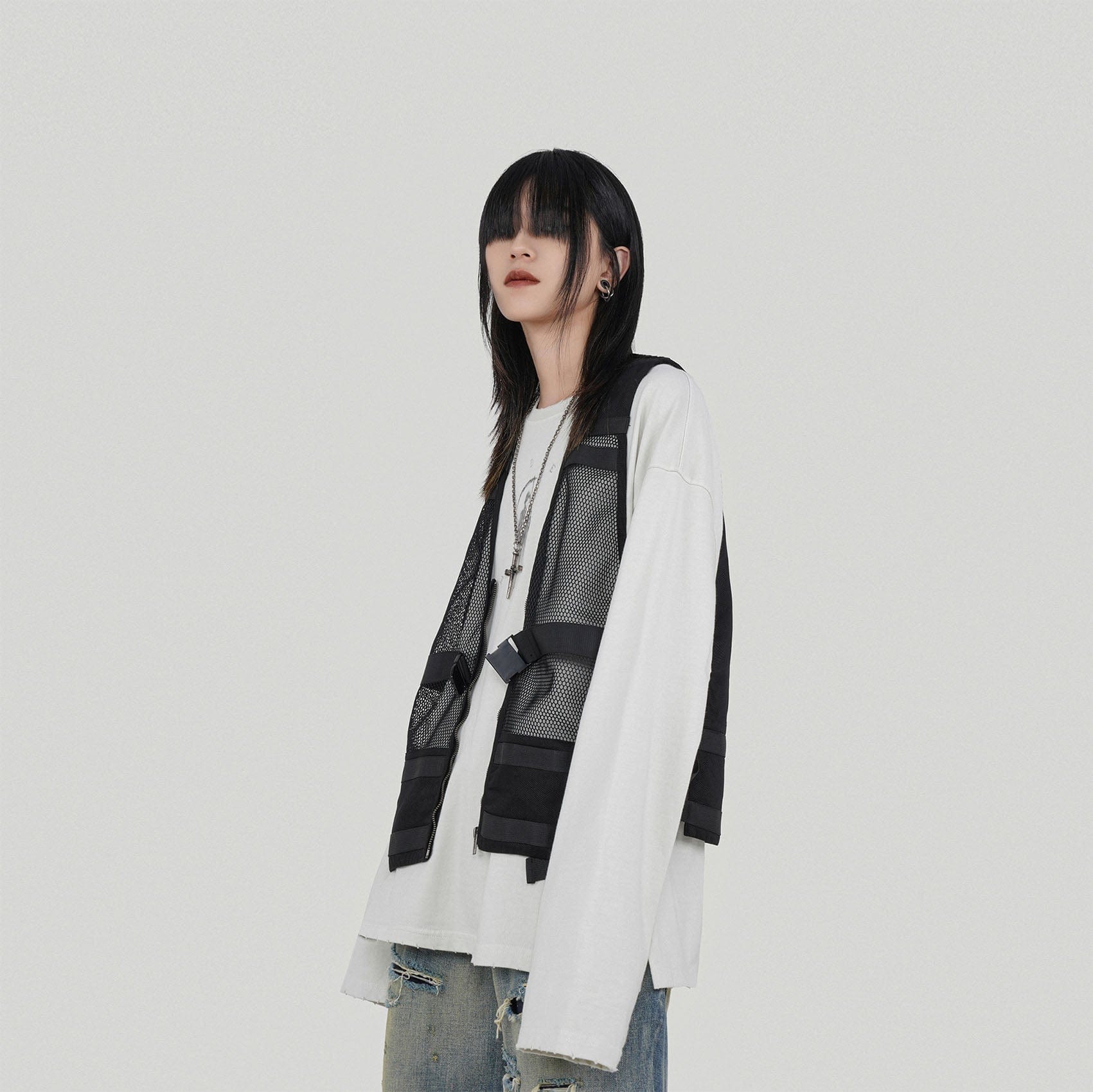 UNDERWATER Urban Tactical Mesh Vest-Jacket-S-Free Shipping Leatheretro