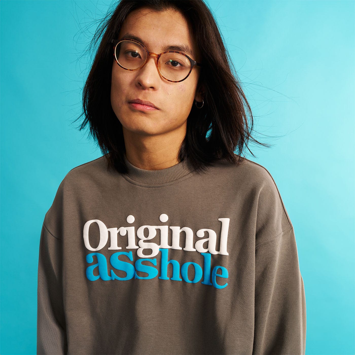 WCC Original Asshole Crewneck-Hoodie-M-Grey-Free Shipping Leatheretro