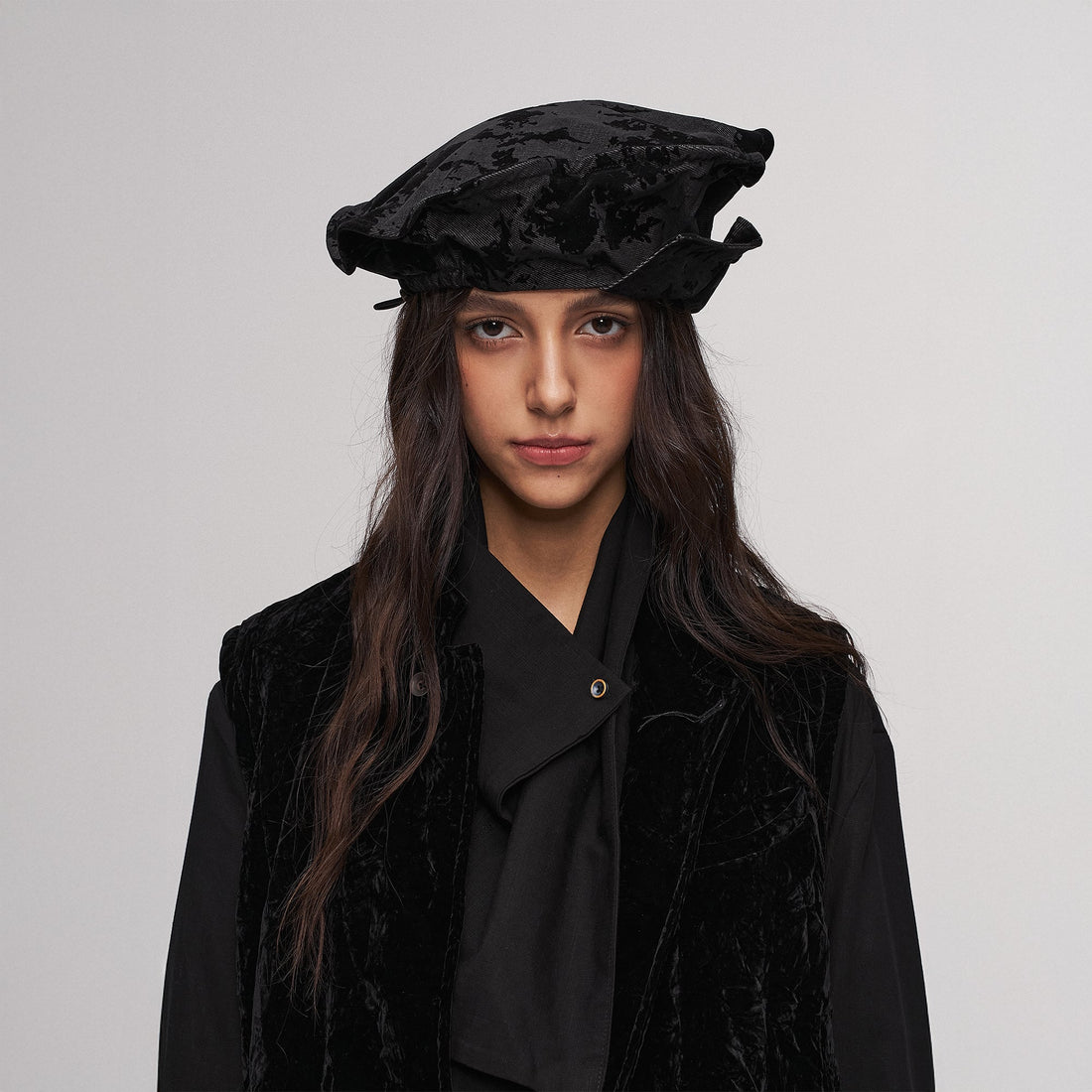 ILNya Nieternite Nifutur Jacquard Velvet Painter Hat-Hat, Cap, Beanie-M (1)-Free Shipping Leatheretro