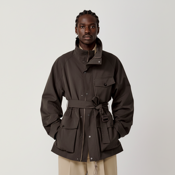 OPICLOTH Multi-Pockets Cinchable Utility Jacket-Jacket-S-Free Shipping Leatheretro