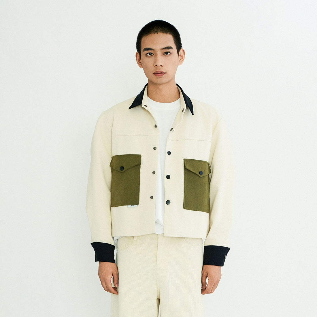 WIID Contrast Utility Pocket Barn Jacket-Jacket-M-Free Shipping Leatheretro
