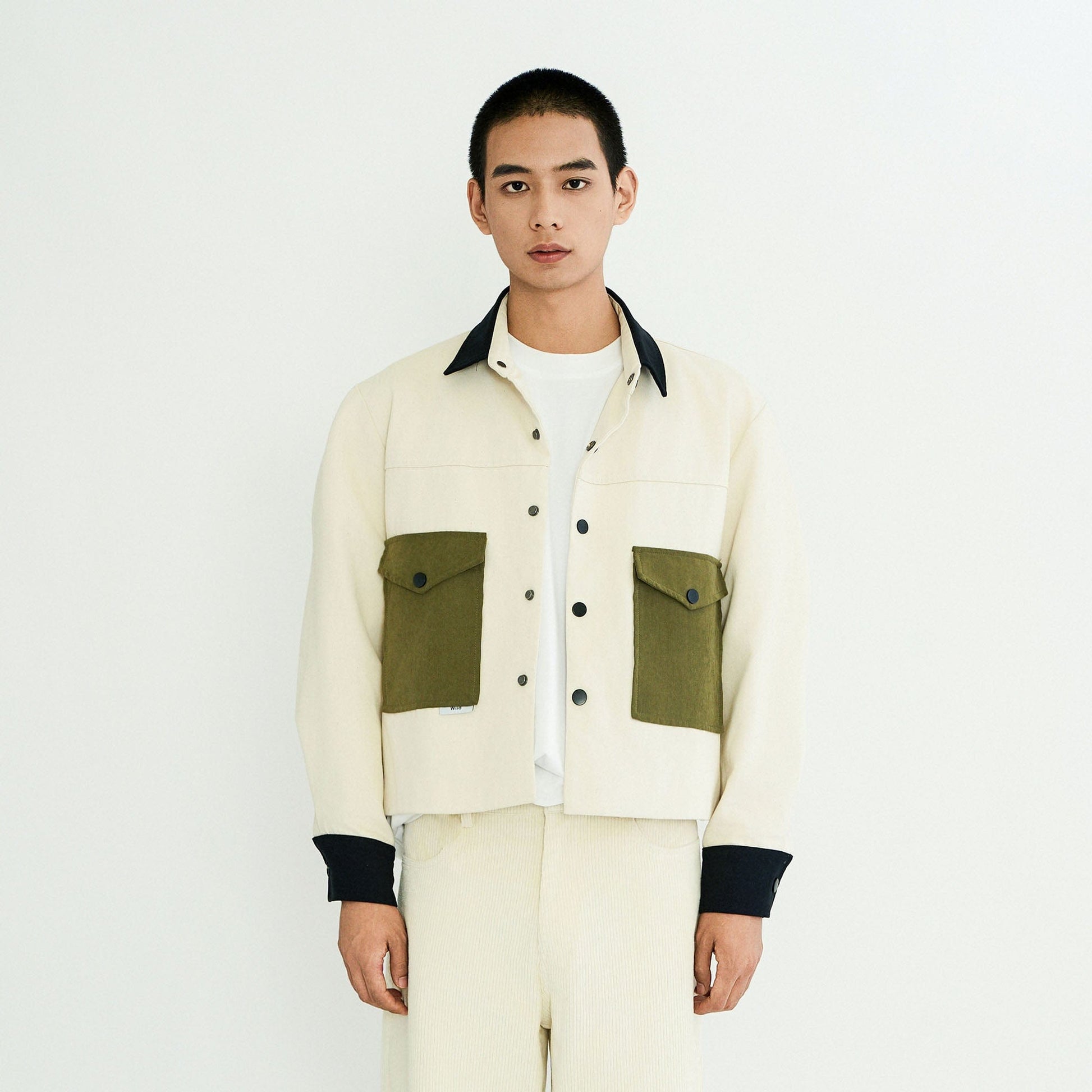 WIID Contrast Utility Pocket Barn Jacket-Jacket-M-Free Shipping Leatheretro