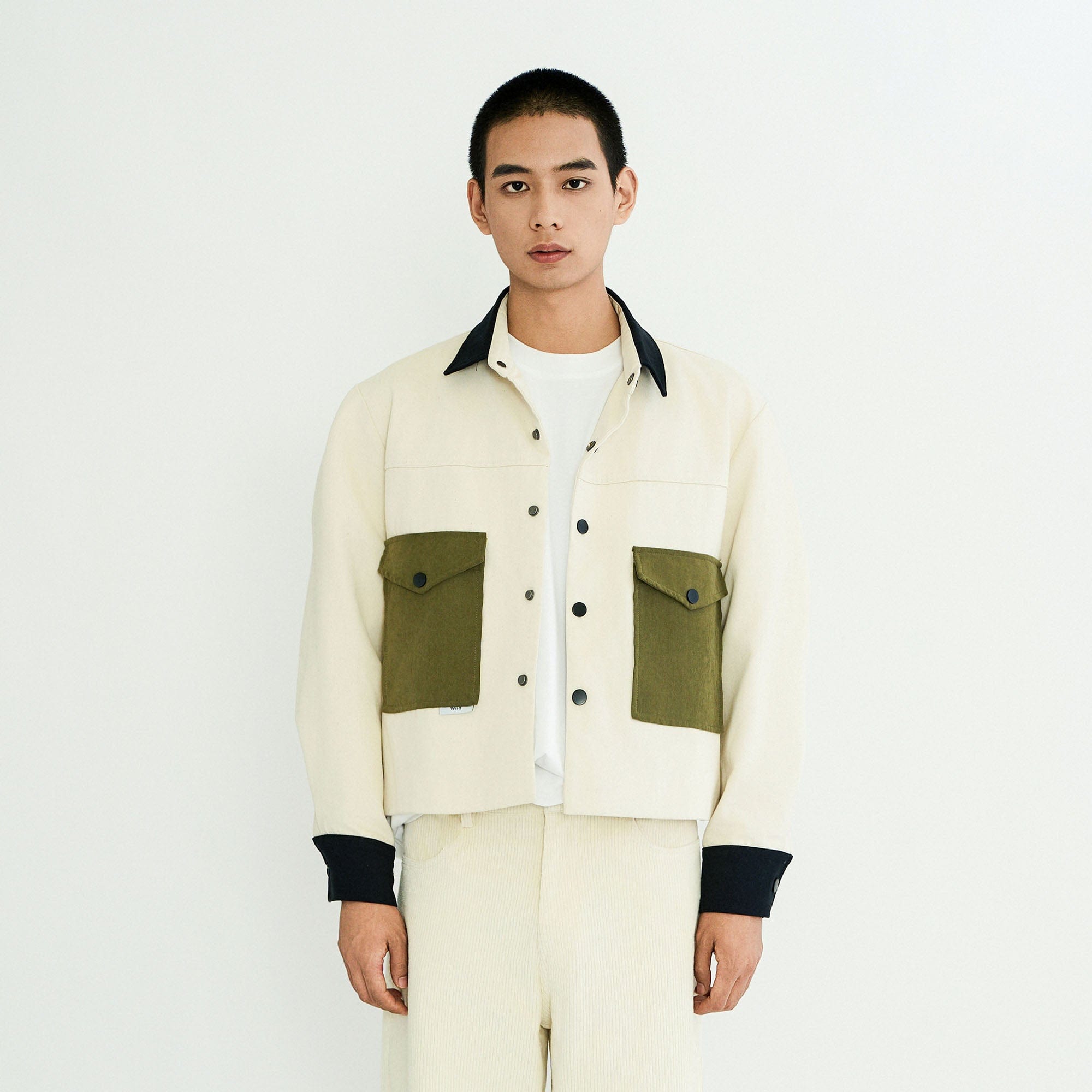 WIID Contrast Utility Pocket Barn Jacket-Jacket-M-Free Shipping Leatheretro