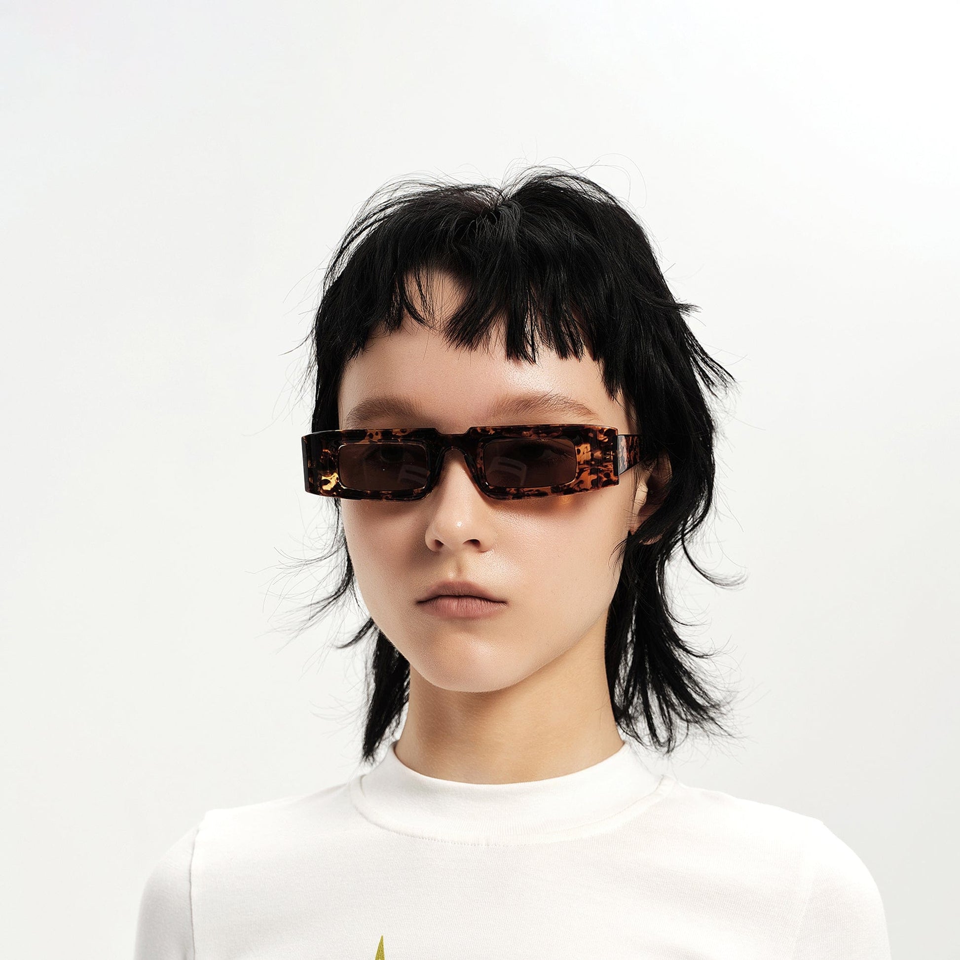 DAMAGE ASIA OPTICALS The Square Bold Frame Sunglasses-Sunglasses-One Size-Red-Free Shipping Leatheretro