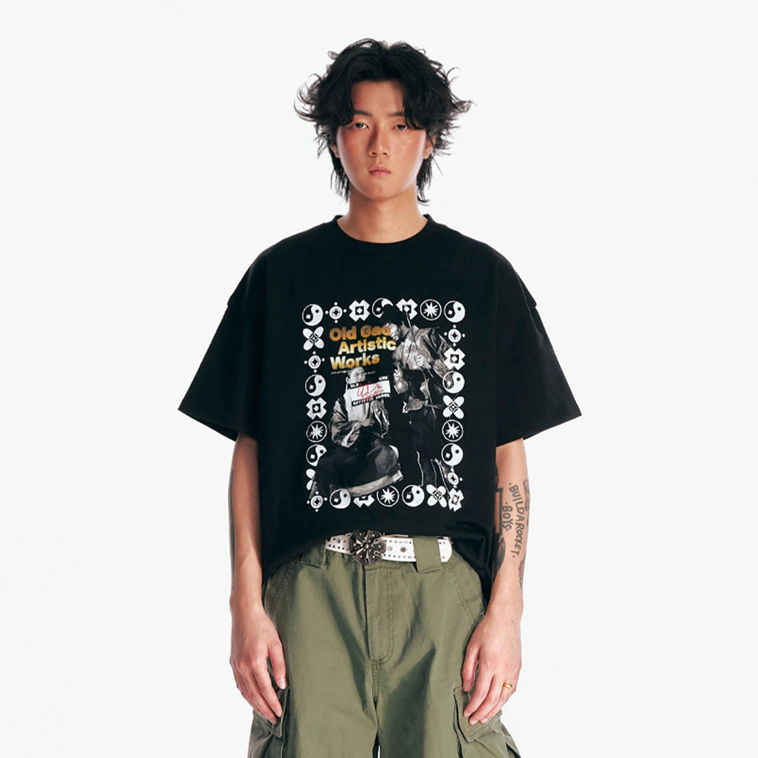 1997 POSTOFFICE Retro HK Movie T-Shirt-T Shirt-S-Black-Free Shipping Leatheretro