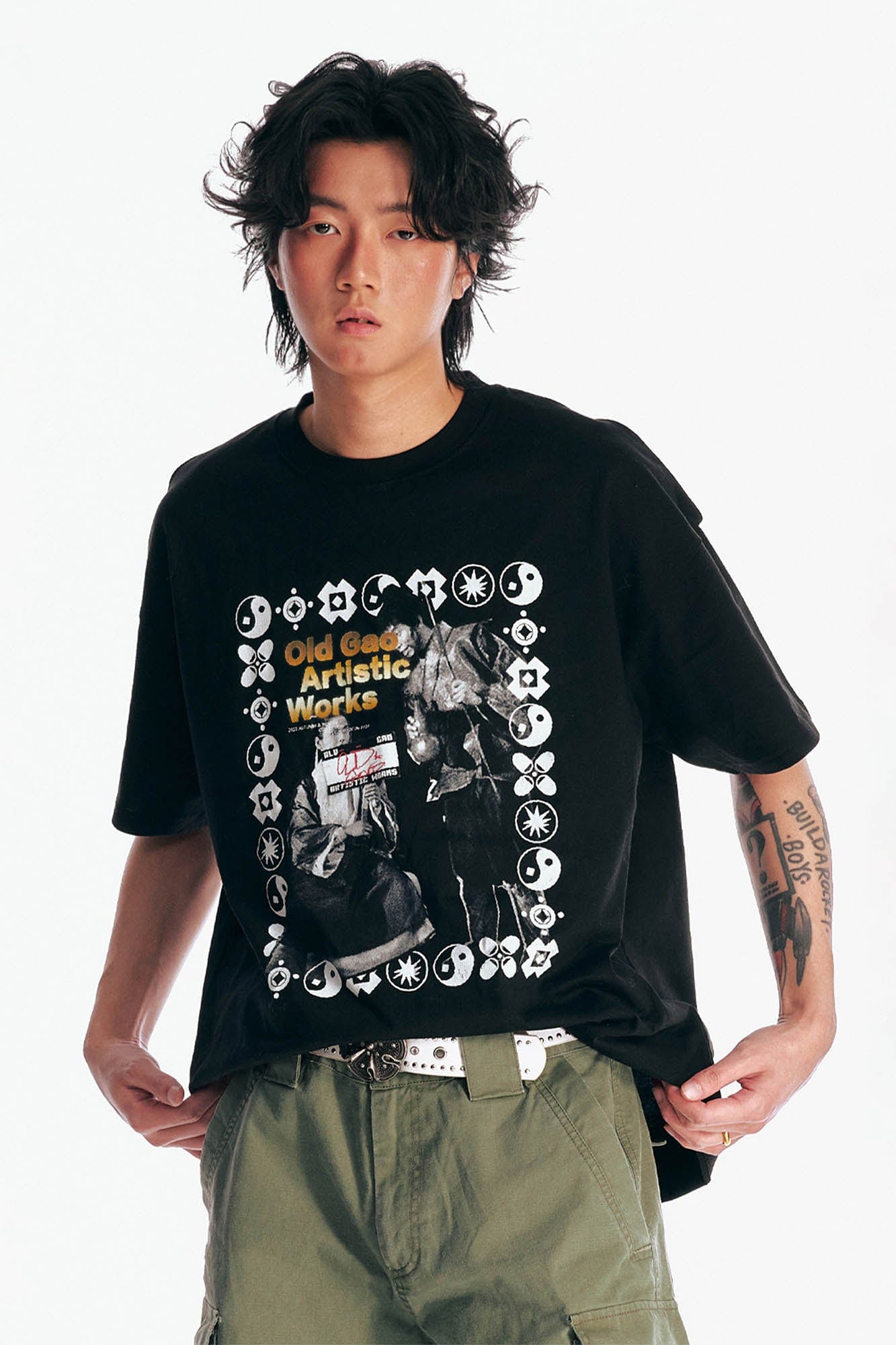 1997 POSTOFFICE Retro HK Movie T-Shirt-T Shirt-S-Black-Free Shipping Leatheretro