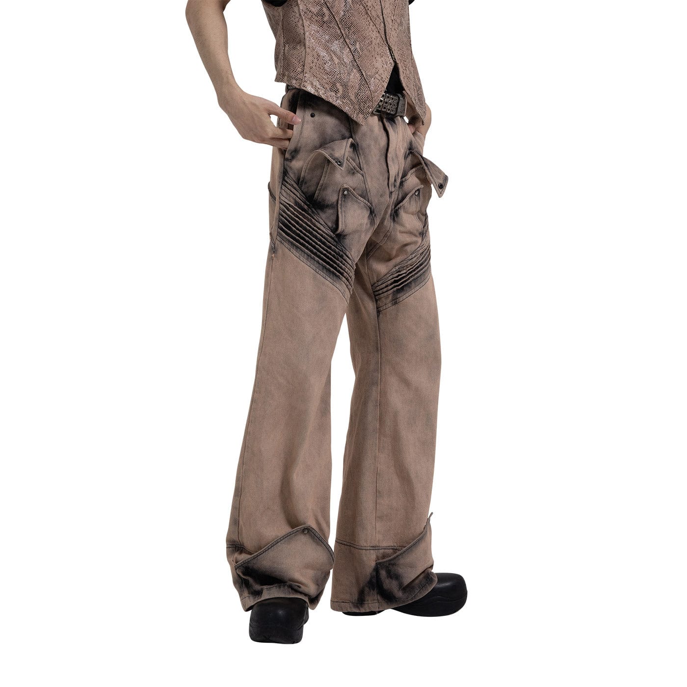 DND4DES Deconstructed Desert Petals Jeans-Jeans-S-Free Shipping Leatheretro