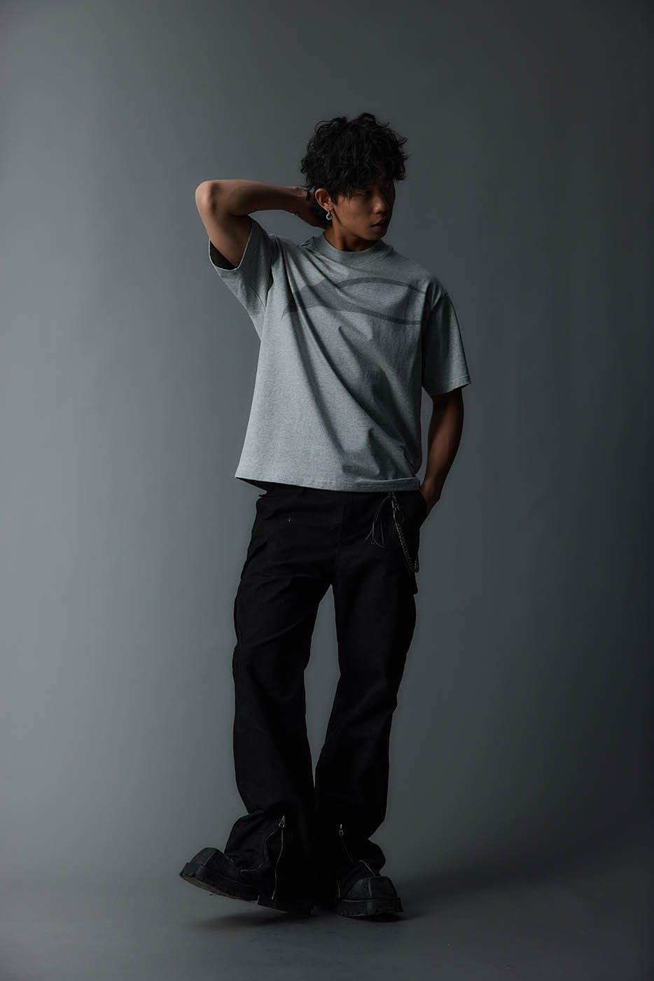 WHISTLEHUNTER Crescent Logo T-Shirt-T Shirt-S-Black-Free Shipping Leatheretro